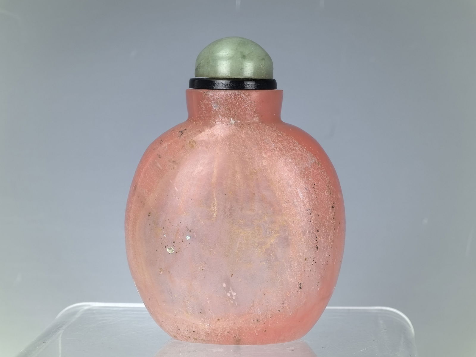 A Chinese Pink Peking Glass Snuff Bottle (1 of 6)