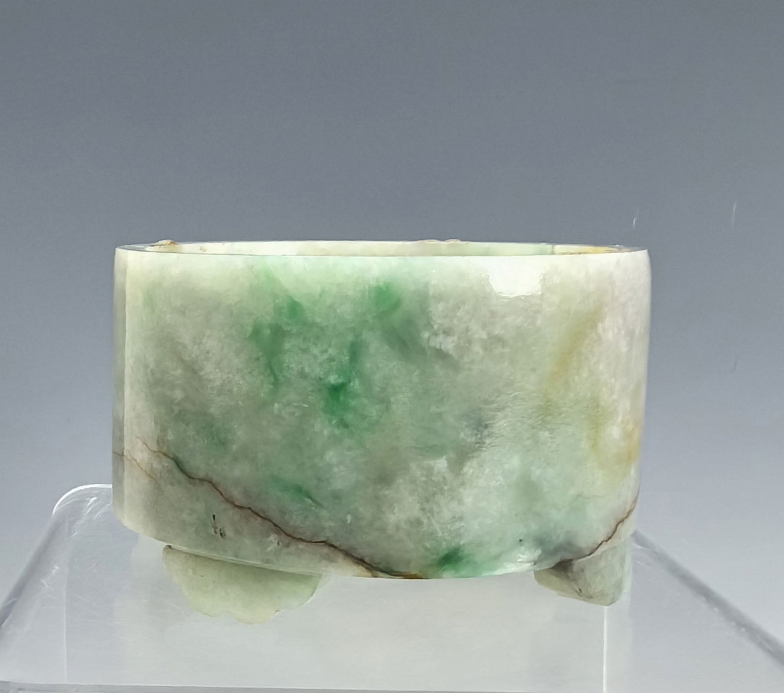 Antique Chinese Green Jadeite Water Pot (1 of 6)