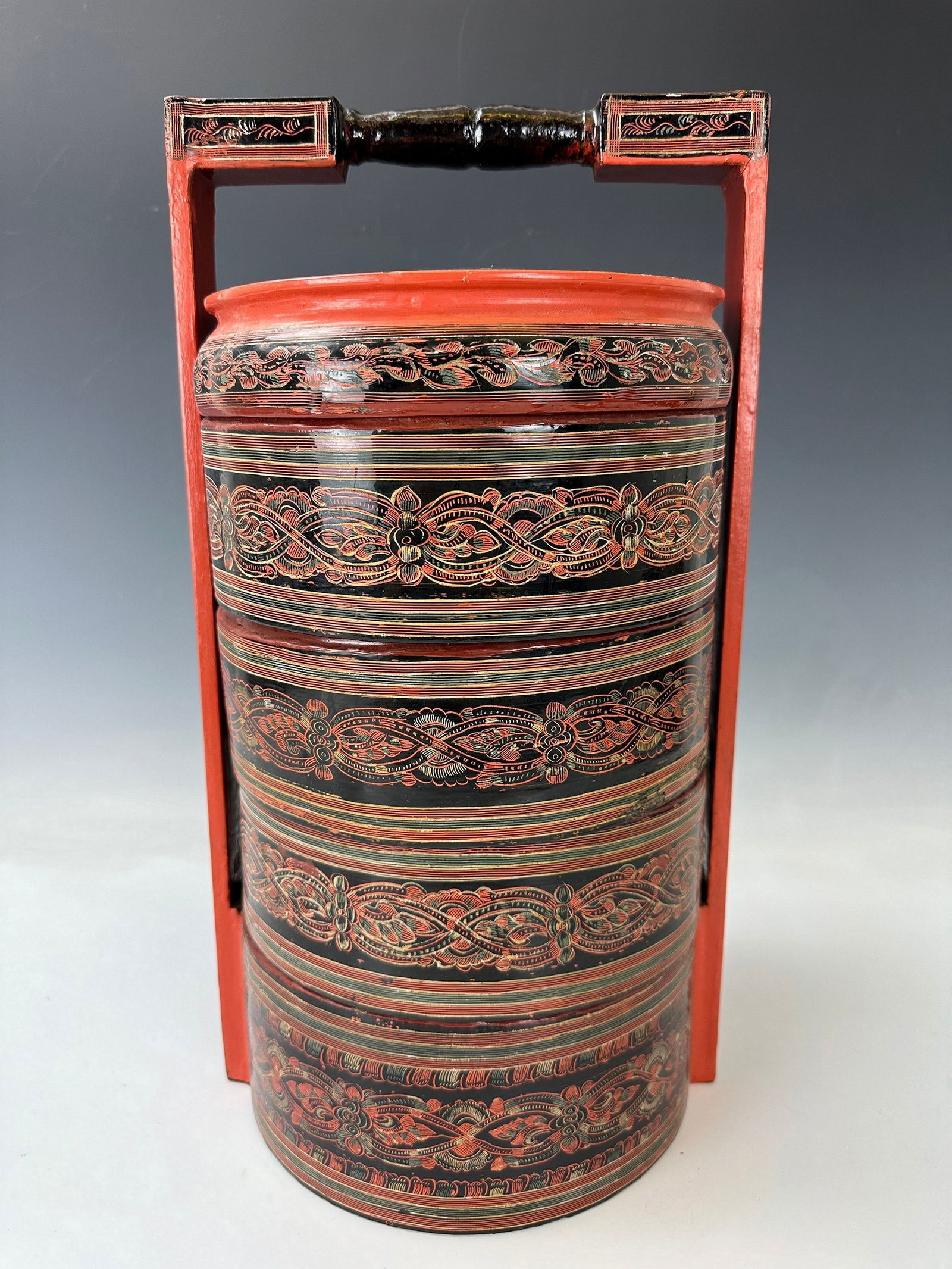 Thai Lacquered Stacking Boxes (1 of 7)