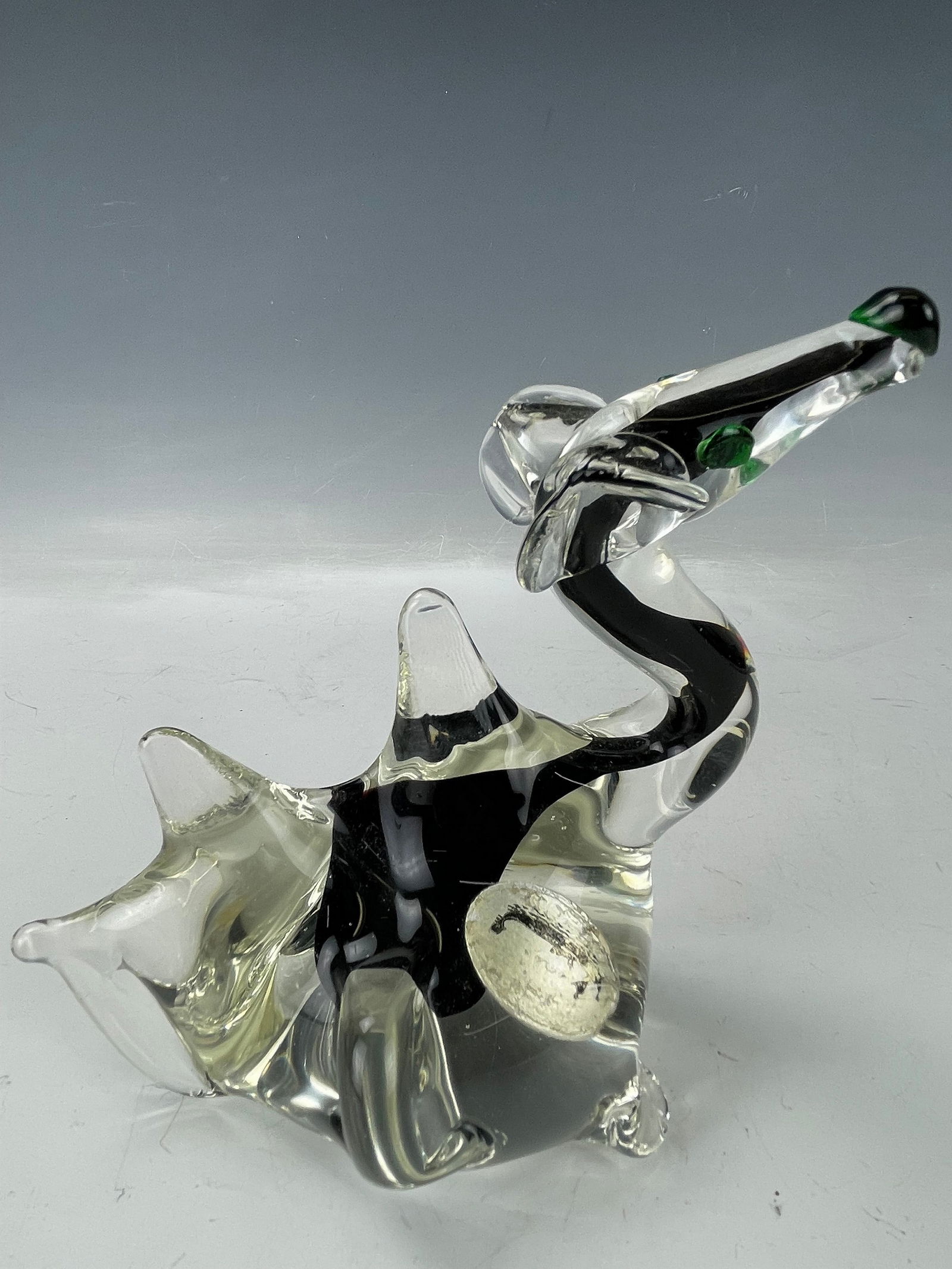 Murano Sommerso Art Glass Camel Paperweight: Murano Sommerso Art Glass Camel Paperweight, H 15.2 cm(in.) x W 14 cm (5.5 in.), Preview from May 27th to 31st from 1:00 PM TO 5:00 PM Eastern Time, Location: 15229 Display Court, Rockville MD 20850.