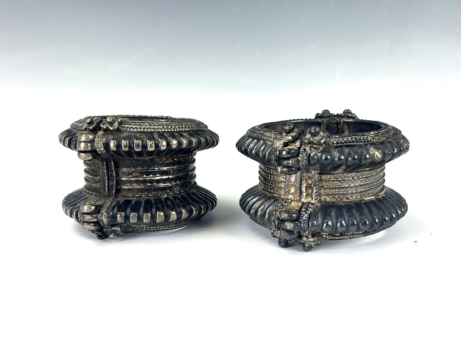 Vintage Gavara Silver Bracelets by Kamsali Silversmiths (1 of 8)