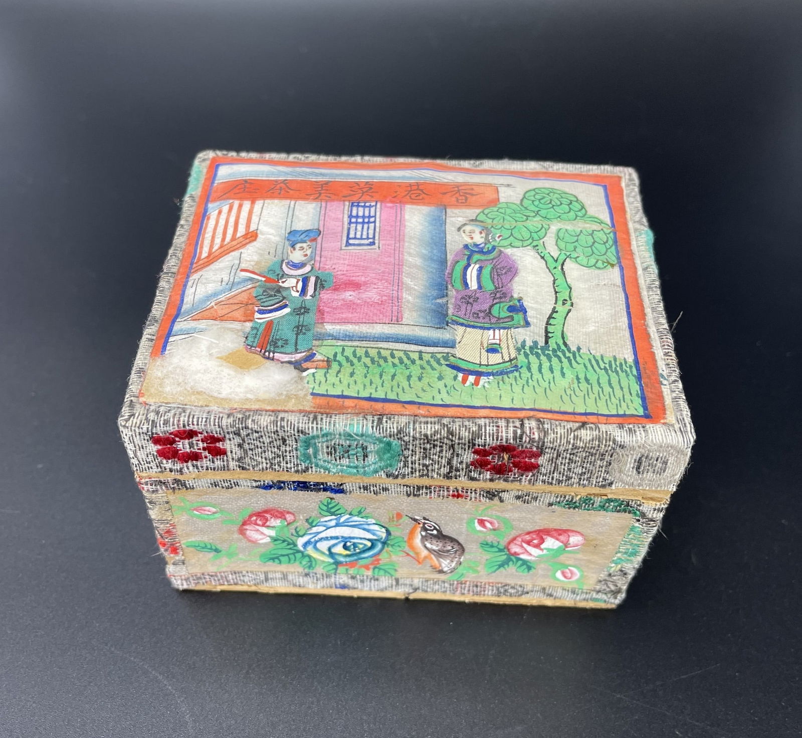 Late 19th C Hand Painted Cantonese Woo Long Tea Box by Ying Mee (1 of 6)