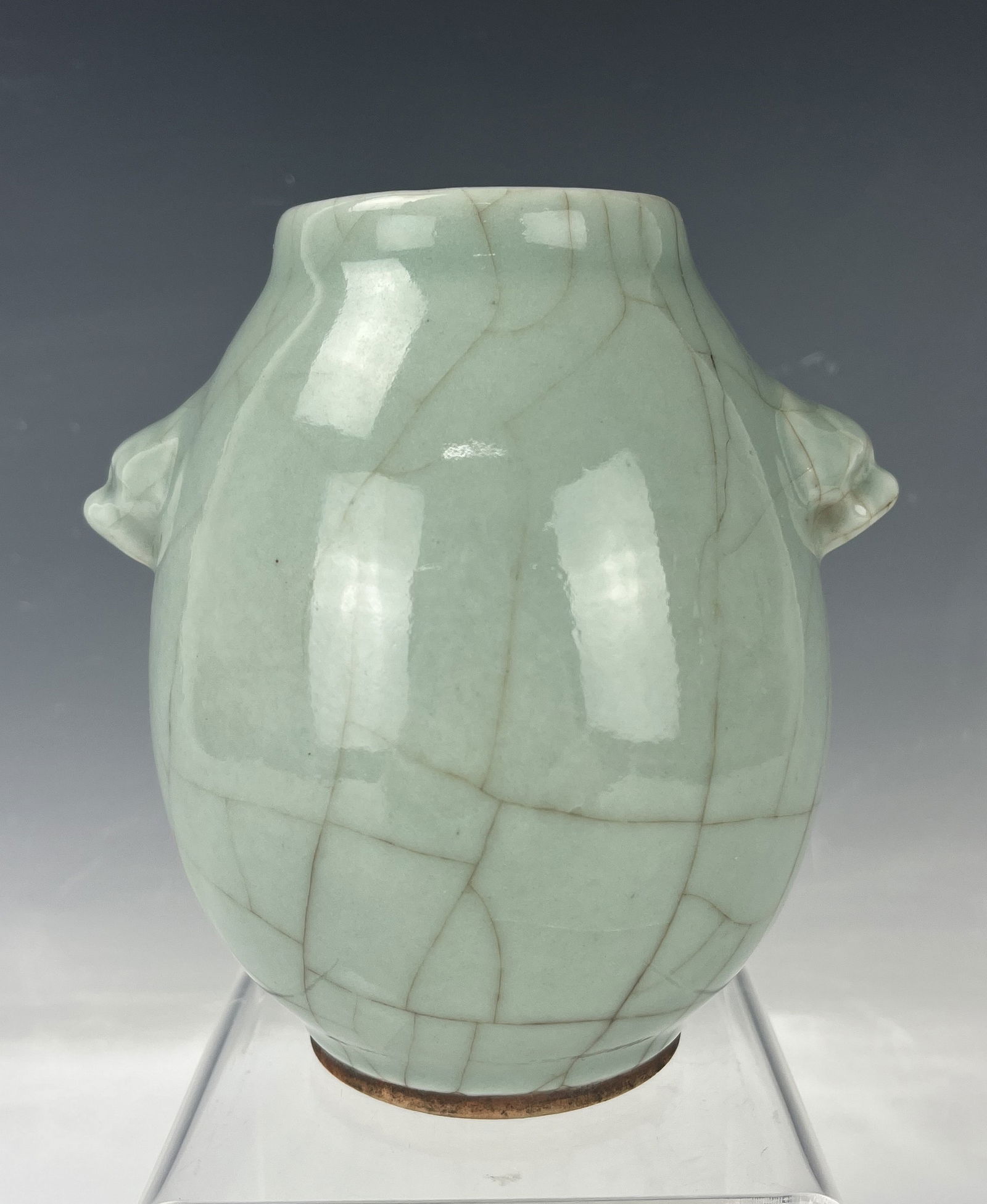 A Chinese Celadon Crackleware Vase (1 of 7)