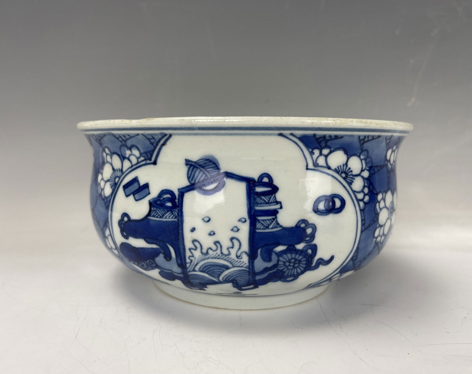 Chinese Blue and White Porcelain Incense Burner (1 of 7)