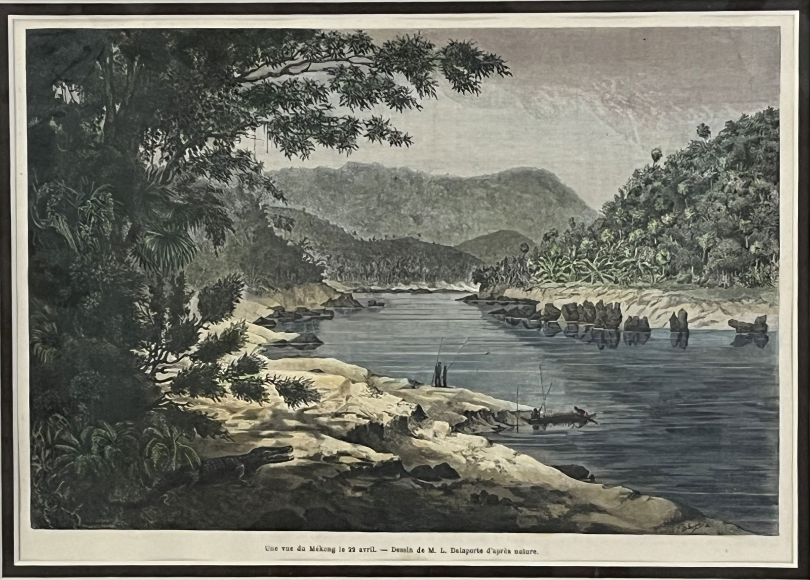 A View of the Mekong 1871 Wood Engraving (1 of 4)