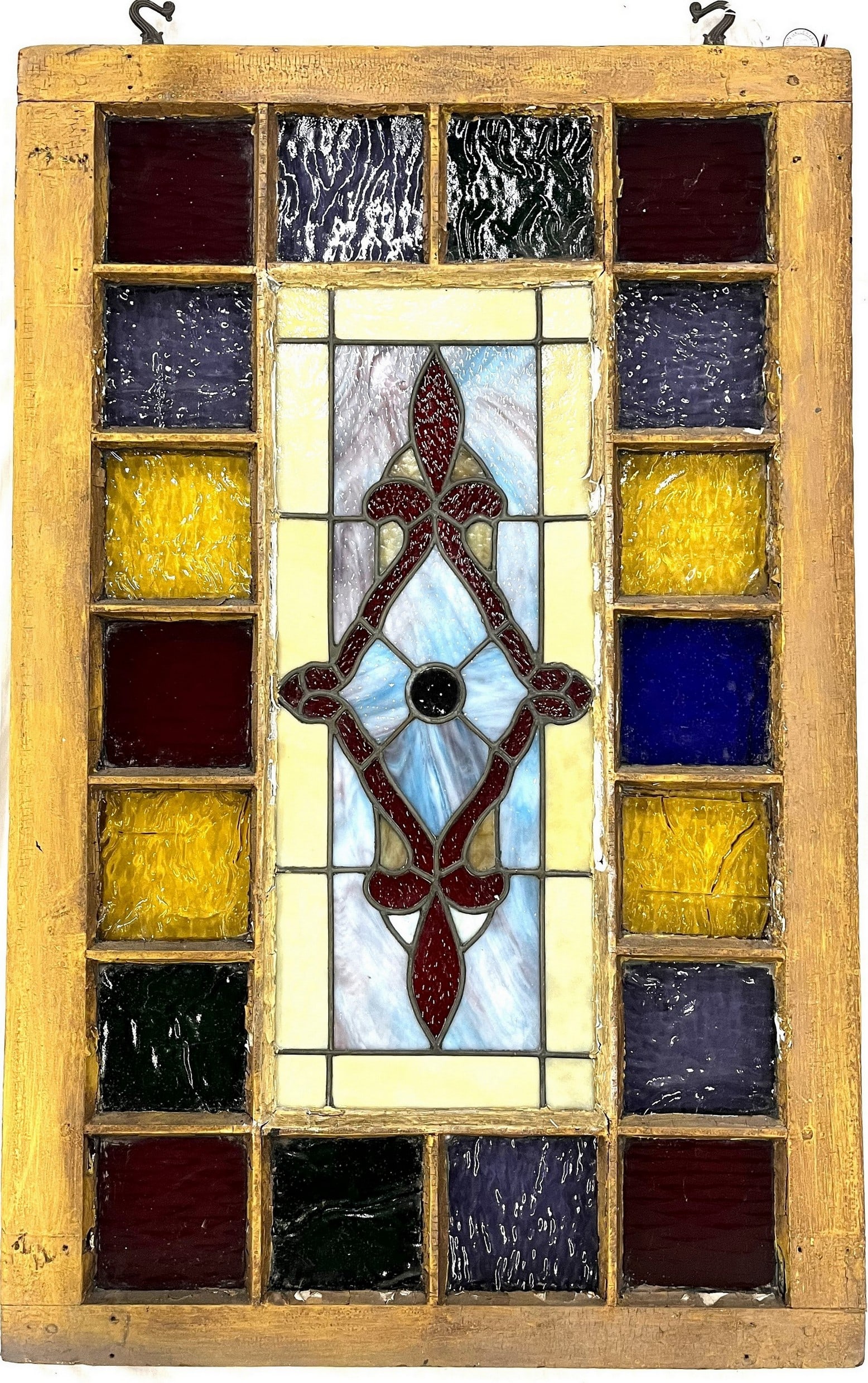 Amber Arts and Crafts Style Stained Glass Window (1 of 3)