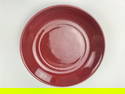 Chinese Sang De Boeuf Oxblood Porcelain Plate Marked