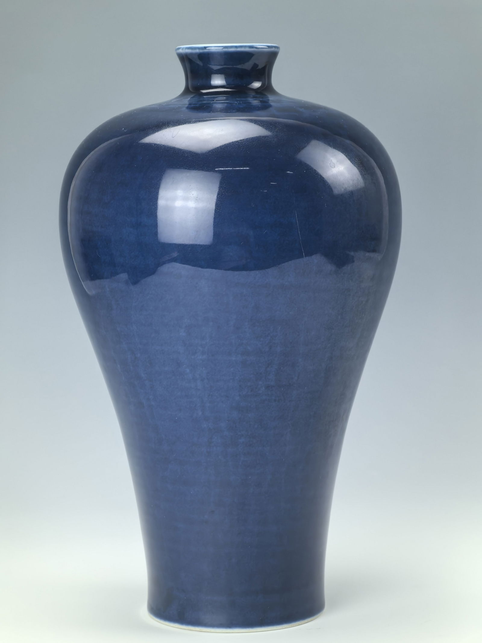 Chinese Sacrificial Blue Glazed Porcelain Meiping Vase (1 of 6)