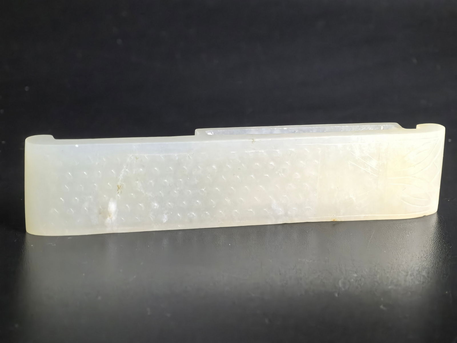 Chinese White Jade Scabbard Slide (1 of 4)