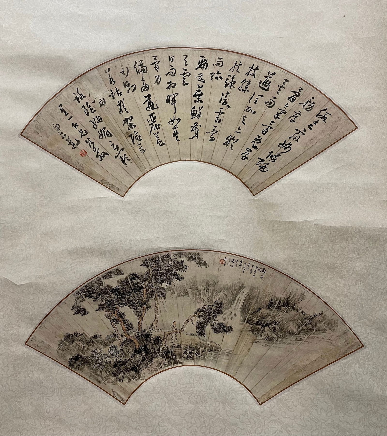 Zhangjiling Landscape  and Calligraphy  Fan Leaves (1 of 8)