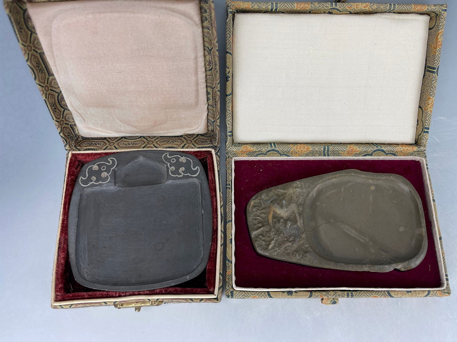 Antique Folding Fan with Chinese Calligraphy and Painting (1 of 8)