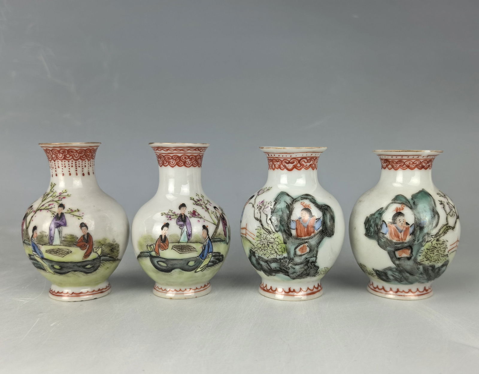 Two Pair of Chinese Famille Rose Porcelain Vases Republic Period (1 of 4)
