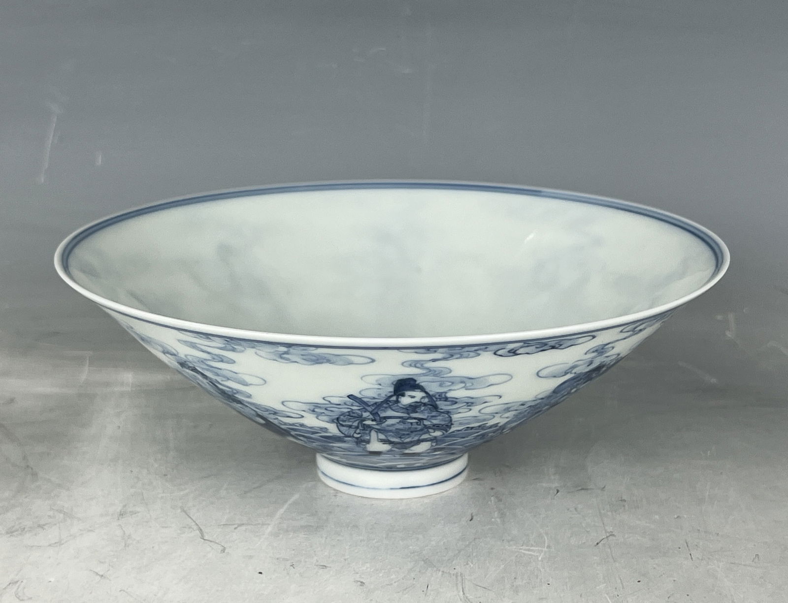 Chinese Blue and White Porcelain Egg Shell Bowl Xiaofang Mark (1 of 8)