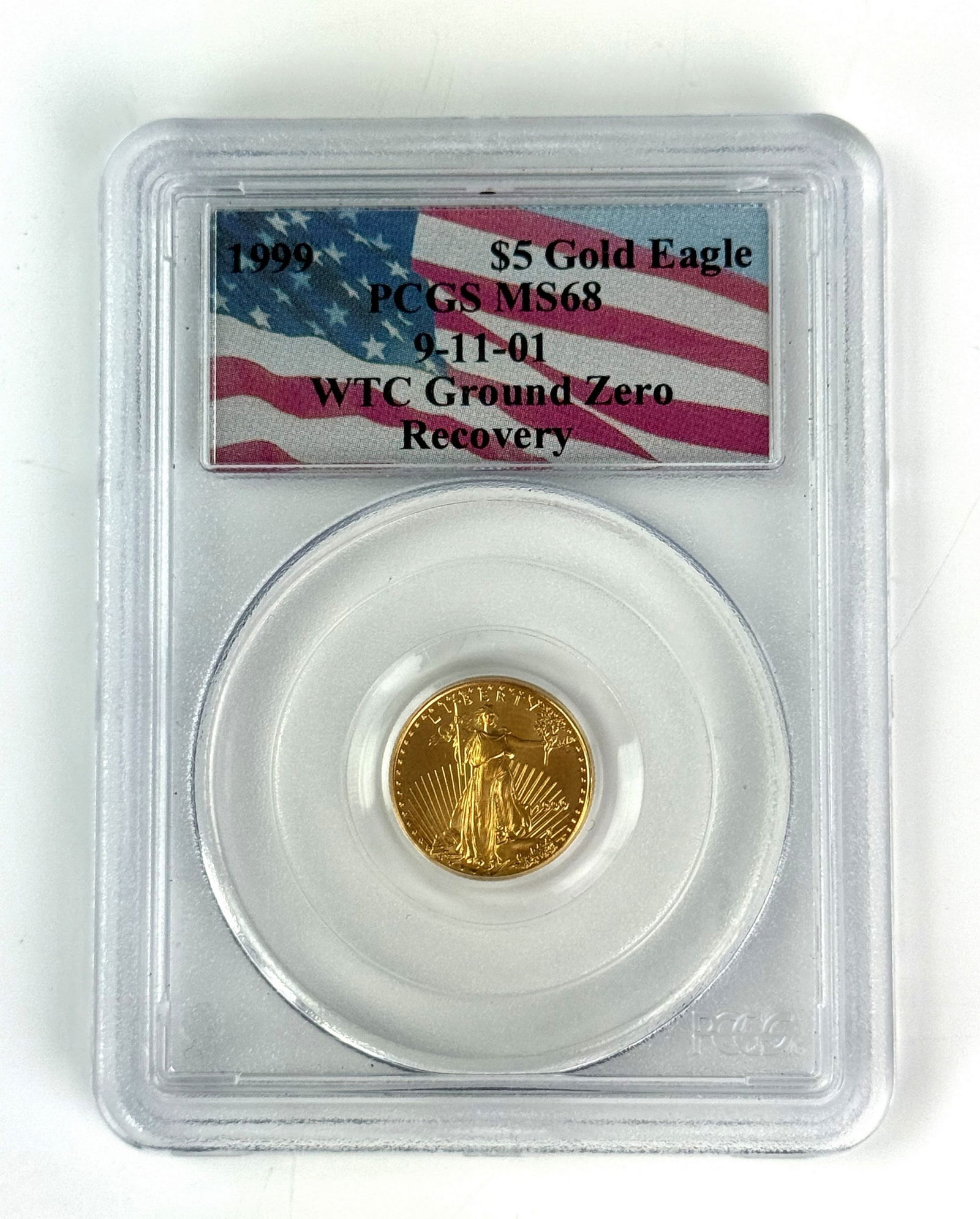 PCGS MS68 American Gold Eagle $5 Coin (1 of 4)