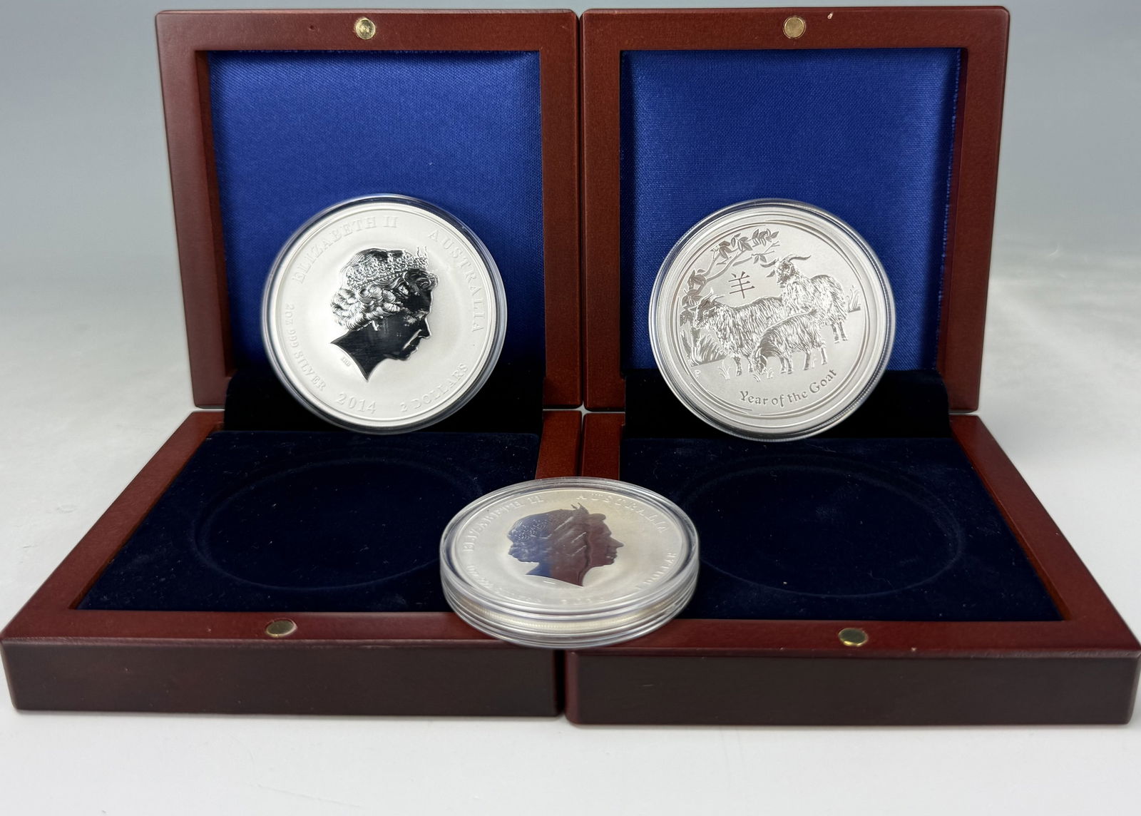 Three Fine Australia Silver Coins 5 OZ (1 of 7)