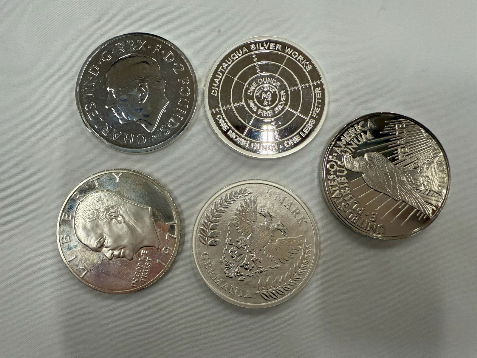 Group of 6 Silver Coins (1 of 2)