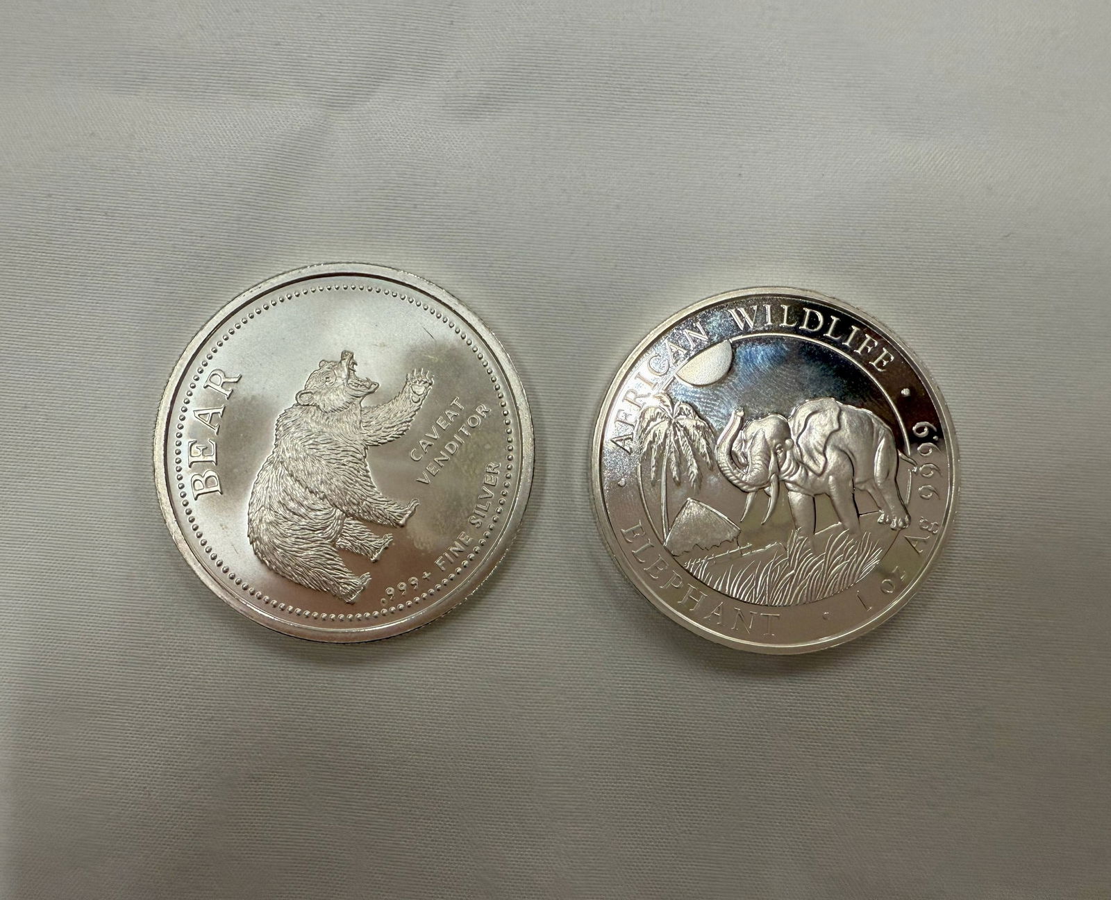 Two Fine Silver Coins (1 of 2)