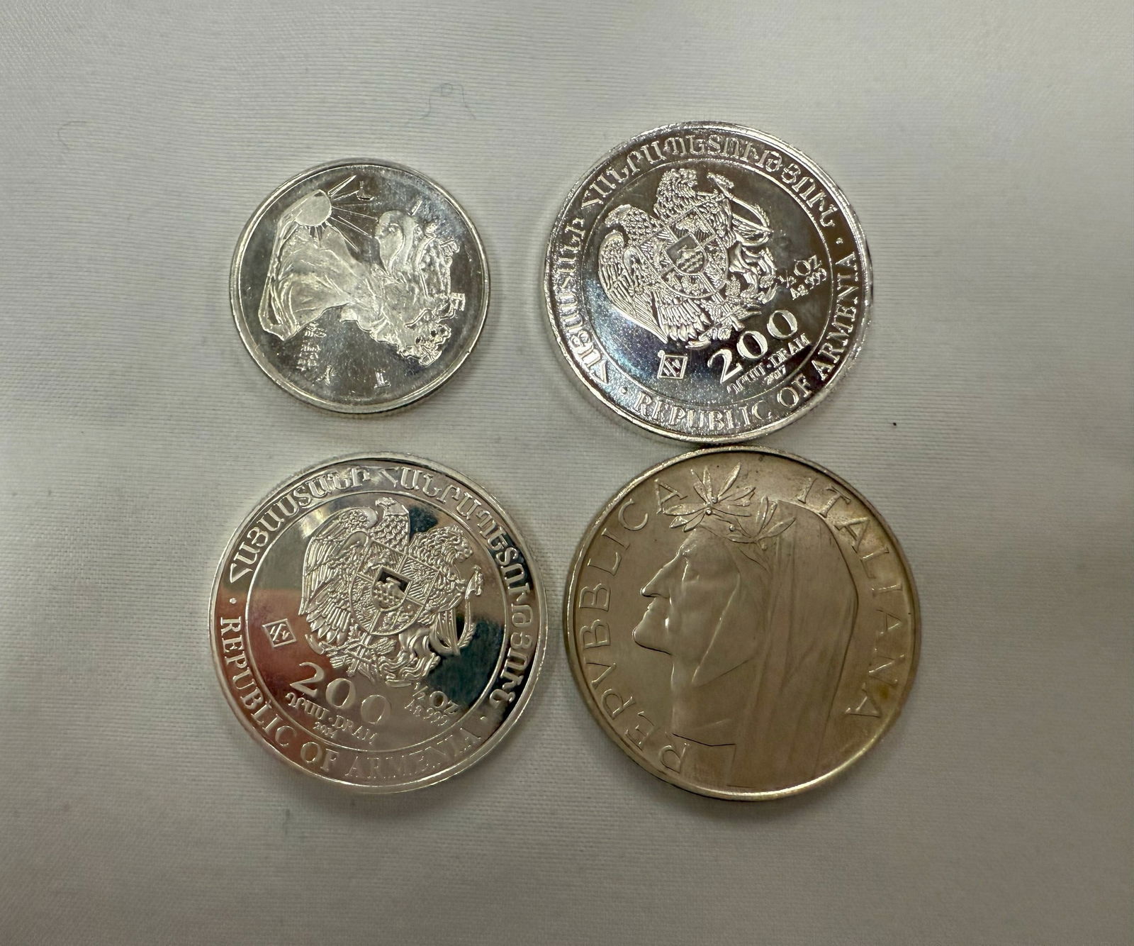 Group of 4 Silver Coins (1 of 2)