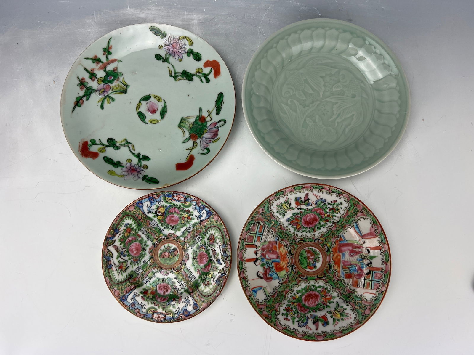 Group of 4 Chinese Porcelain Plates (1 of 7)