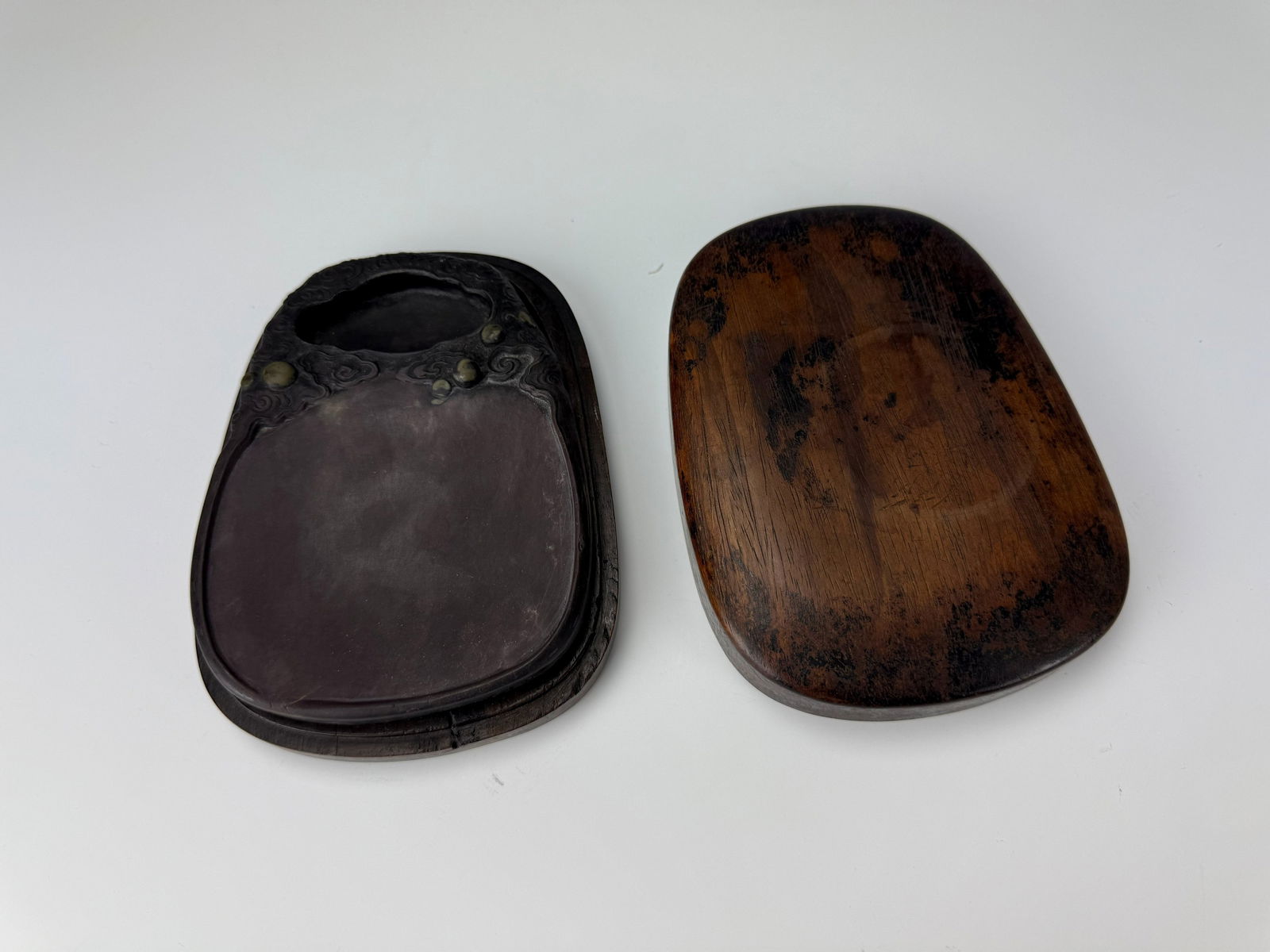 18th Century Chinese Duan Ink Stone with Hardwood Case (1 of 7)