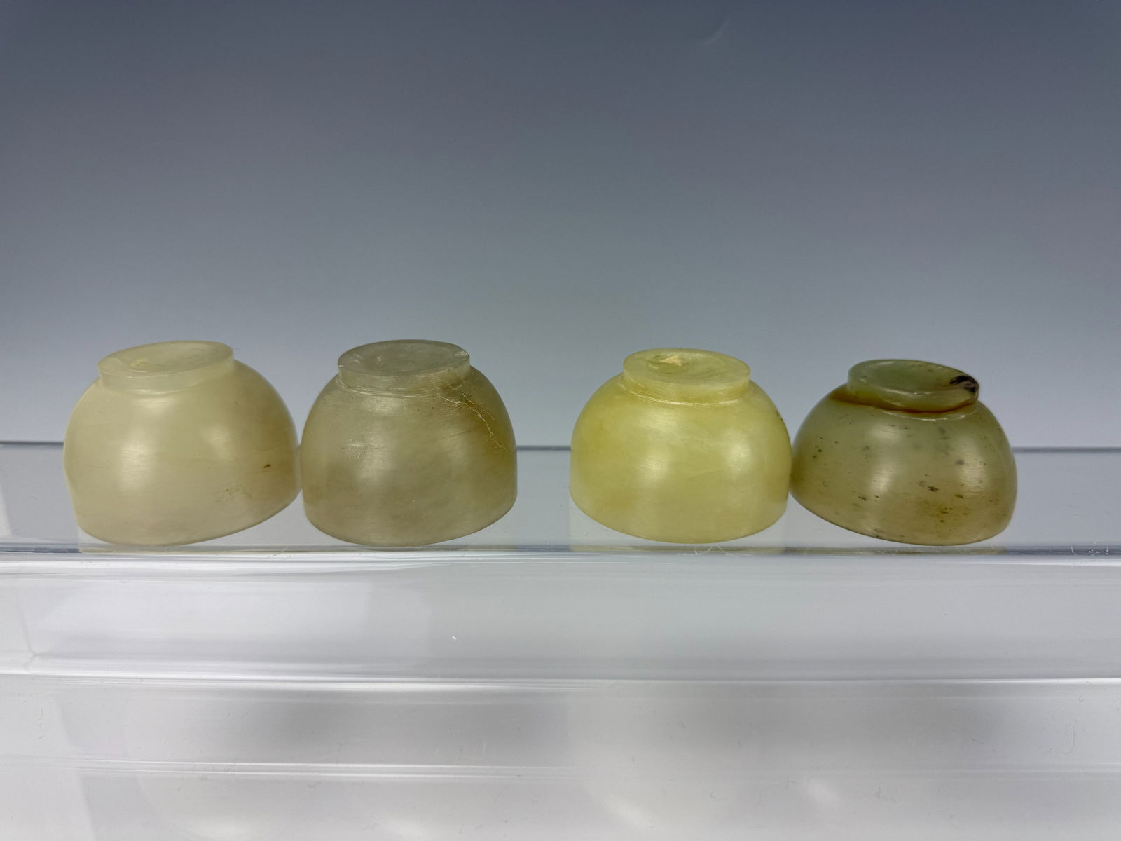 Qing Dynasty White Jade Yi Cup Carved with Dragon and Phoenix (1 of 2)