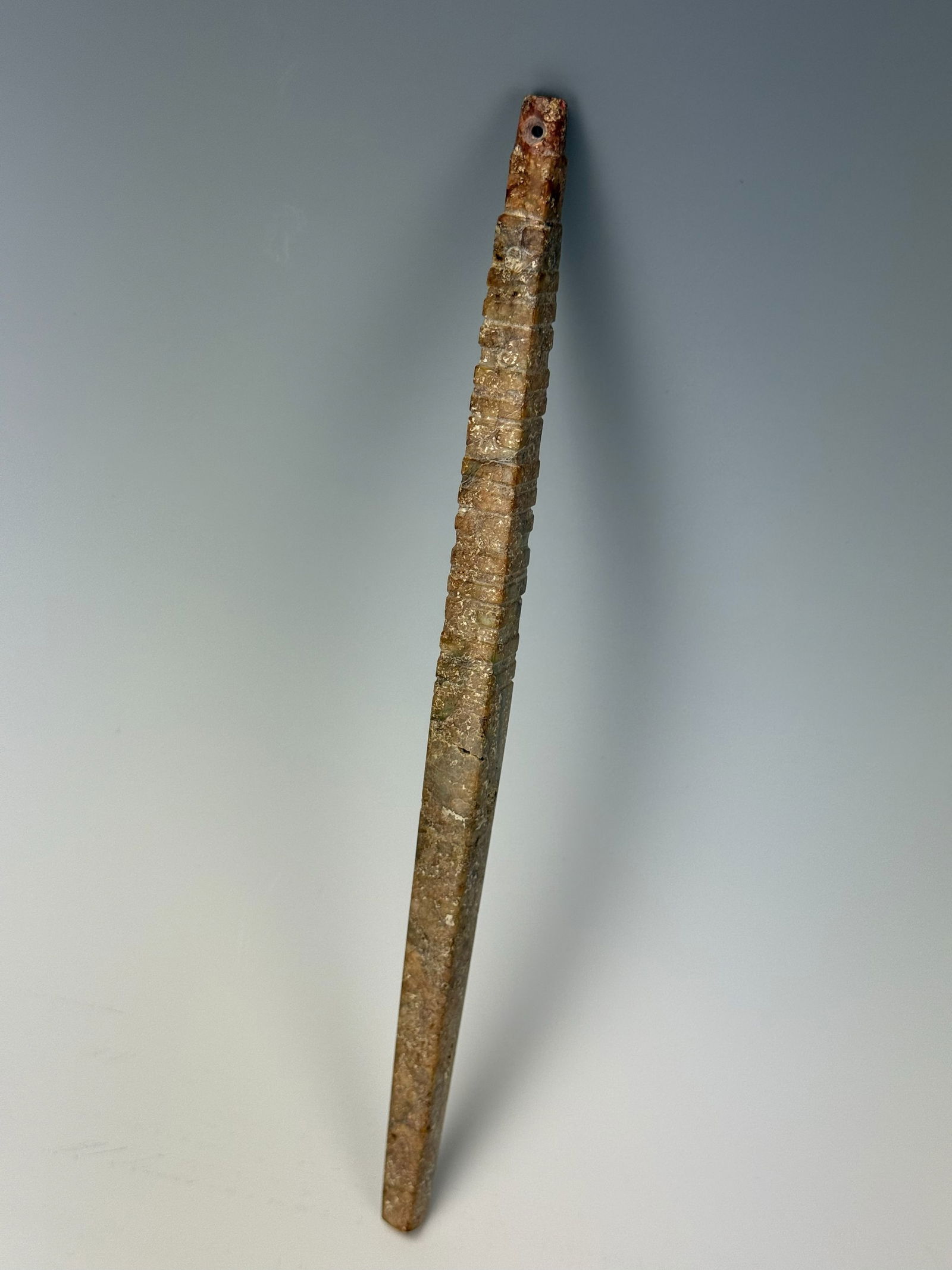 A Chinese Carved Jade Needle Form Ornament (1 of 7)