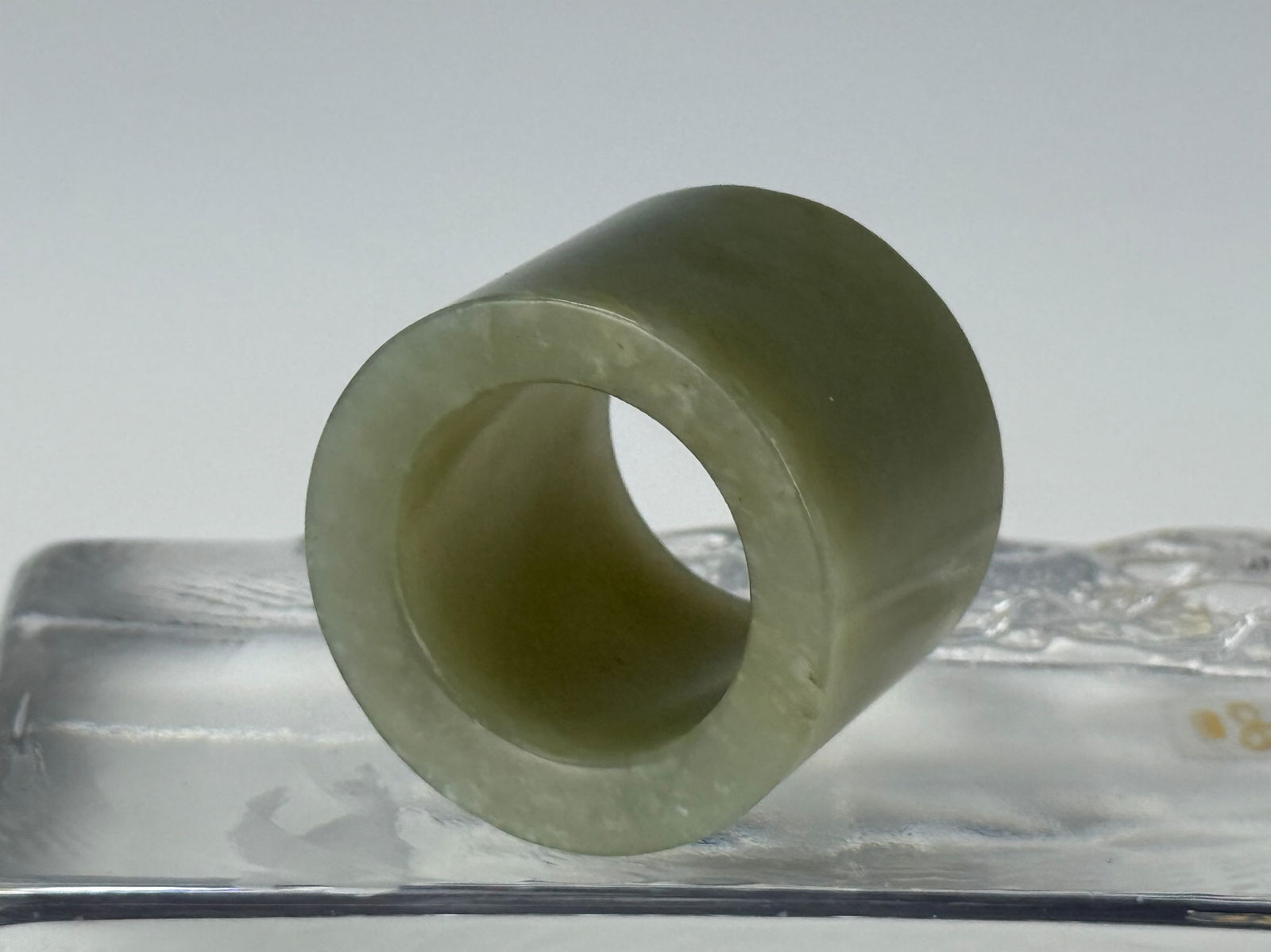 Two Chinese Celadon Jade Archer Rings (1 of 9)