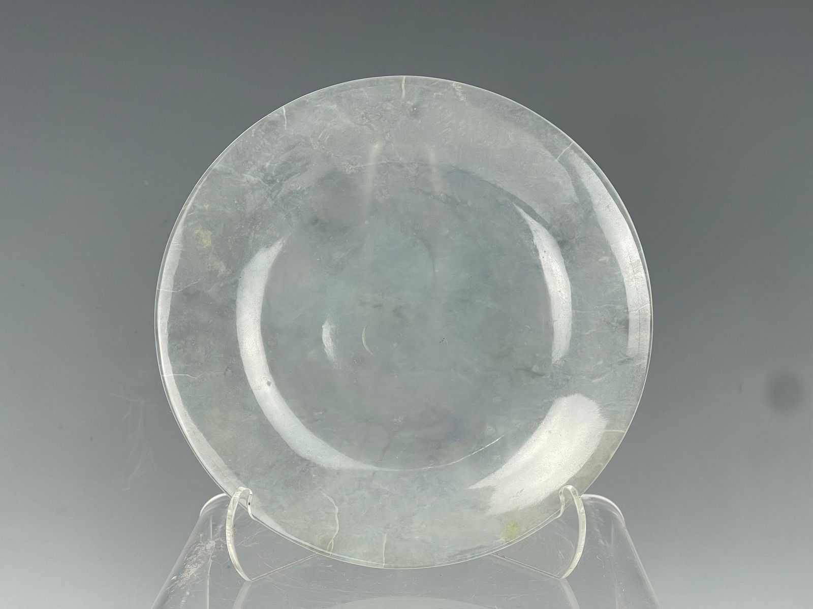 A Chinese Jadeite Plain Plate (1 of 4)