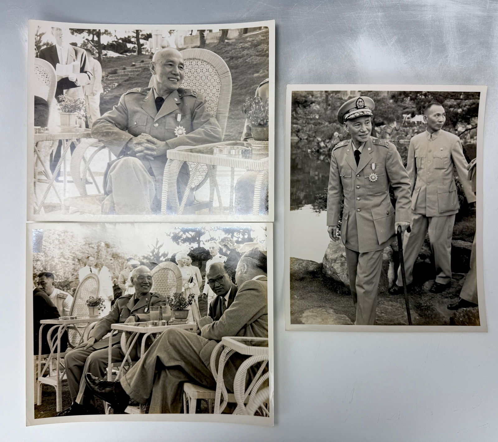 Six Photos of Chiang Kai-shek: Six Photos of Chiang Kai-shek, Dimensions: 10 x 8 in. x 3. and 9.5 x 7.3 in. x 3. Preview from Dec.15th to 19th from 1:00 PM TO 5:00 PM Eastern Time, Location: 15229 Display Court, Rockville, MD 20850