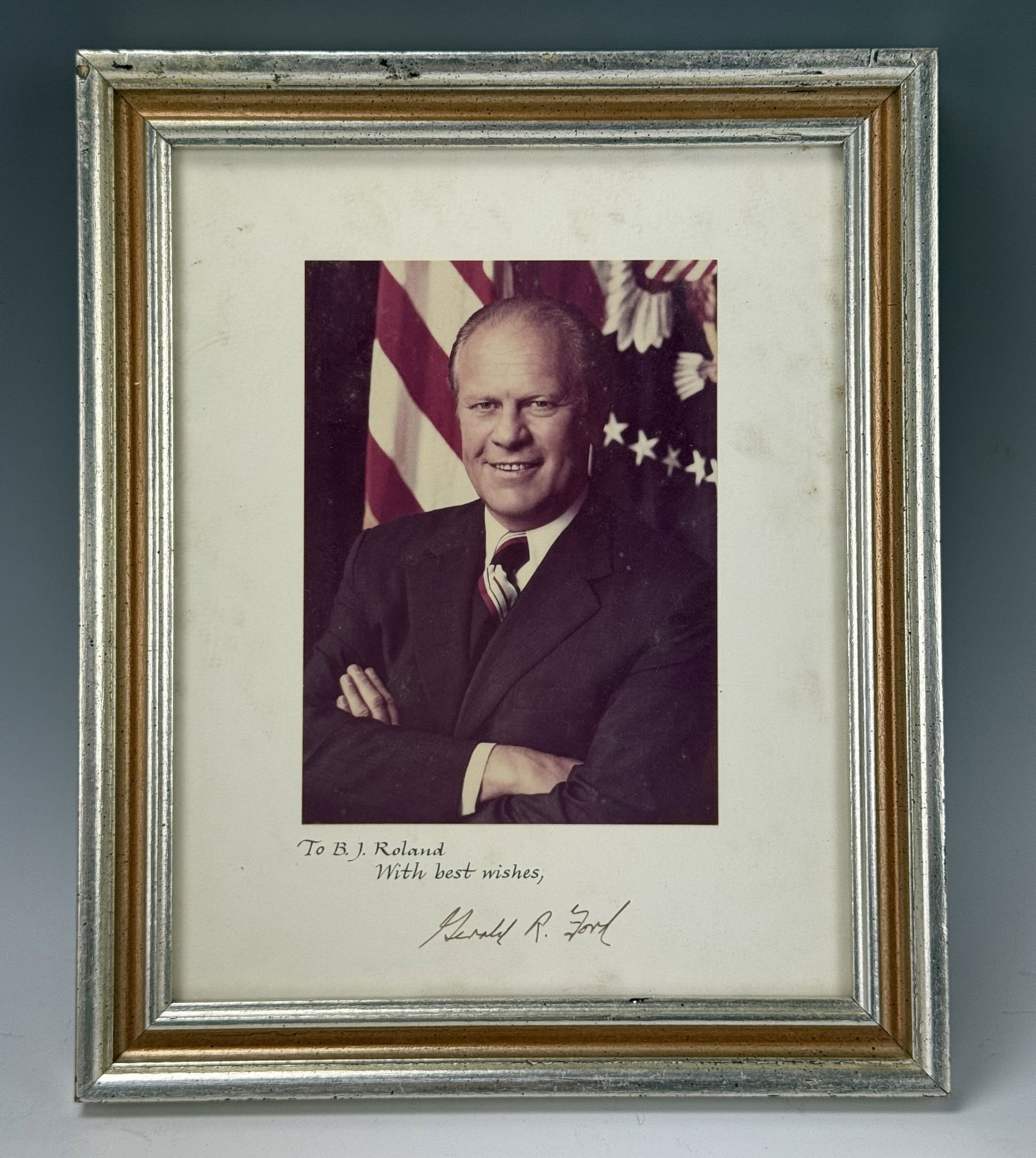 President Gerald Ford Original Color Photo Inscribed to Friend (1 of 2)