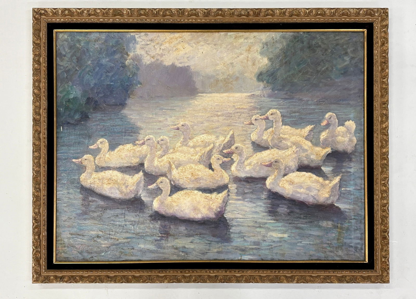 Large Framed Oil Painting by Vladimir Lazarev (1 of 4)