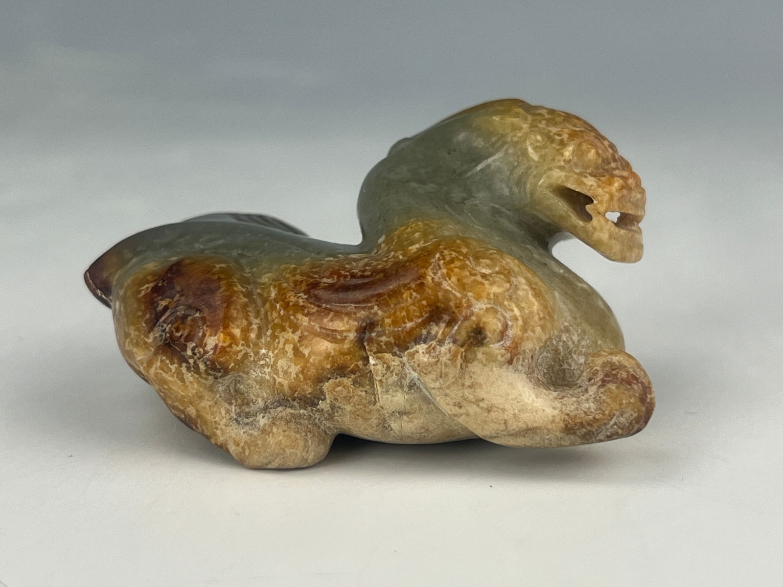 A Chinese Carved Jade Beast (1 of 6)