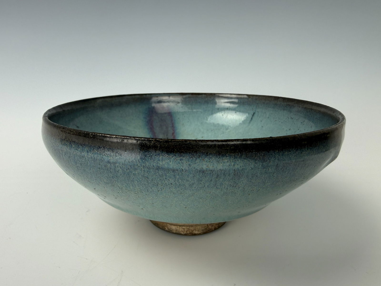 A Large Chinese Yuan or Ming Dynasty Purple Splashed JUN Bowl,D 18 cm( 7.2in.) x H 8 cm(3.3 (1 of 8)