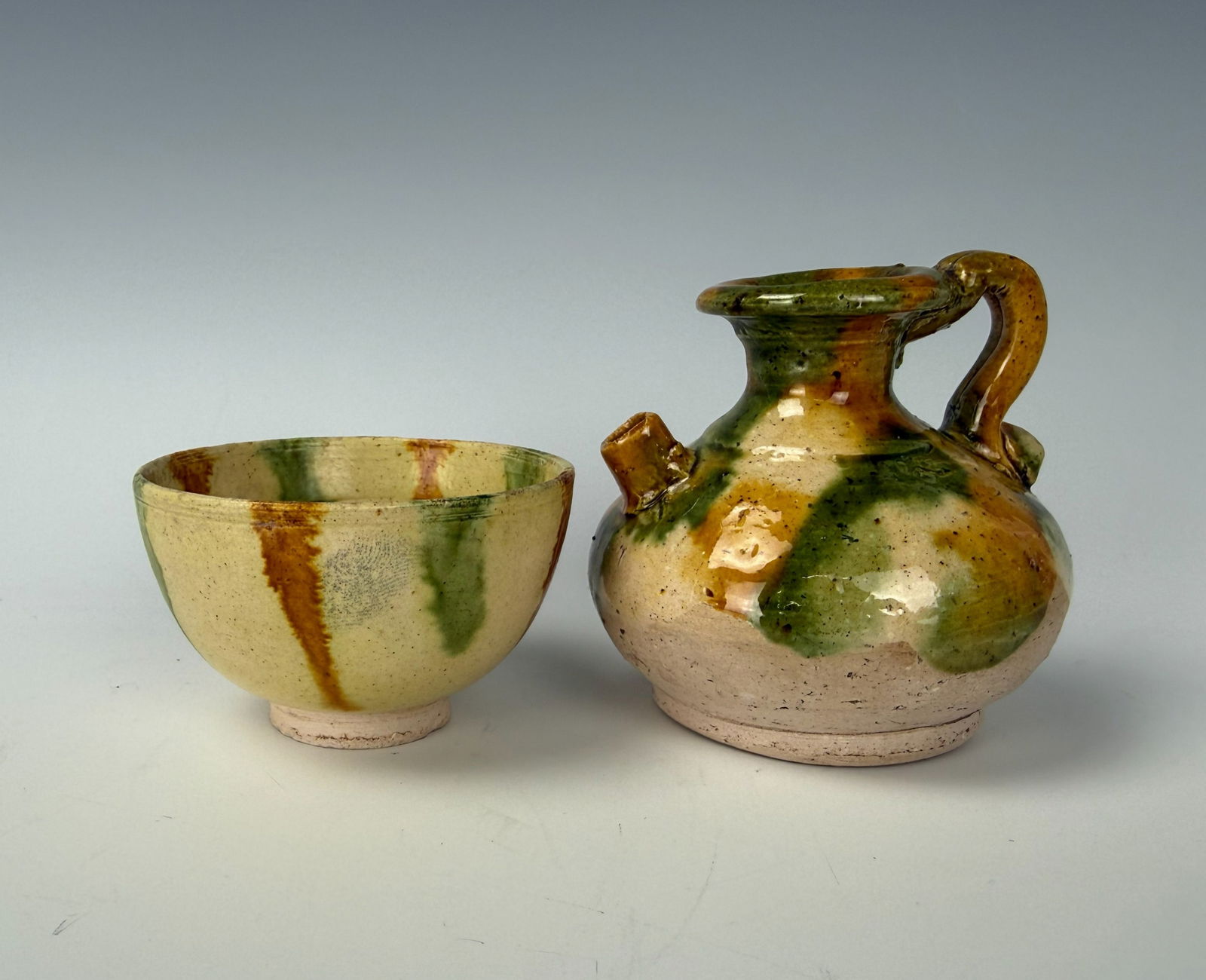 Chinese Tang Dynasty Sancai Ewer and Cup (1 of 7)