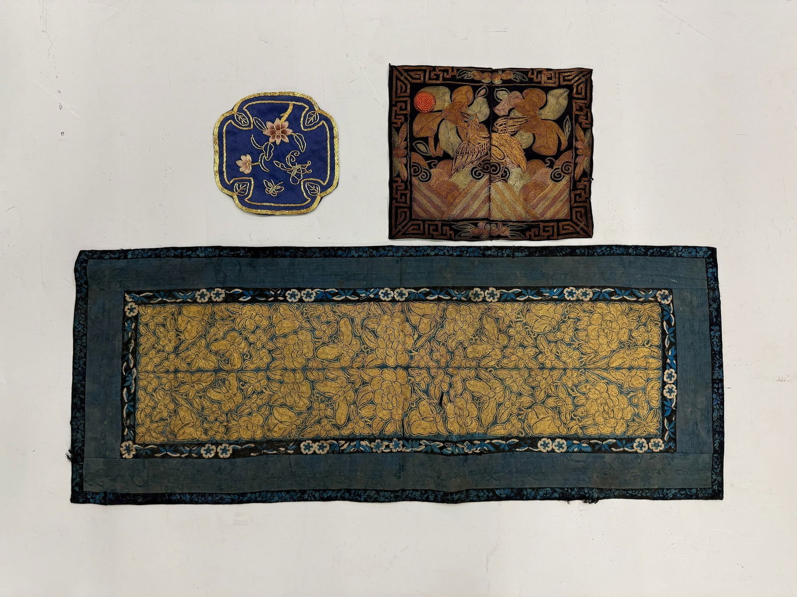 Three Antique Chinese Embroidery Textiles (1 of 6)