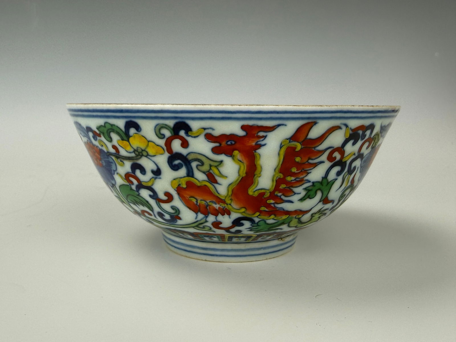 A Chinese Famolle Rose Porcelain Bowl Yongzheng Mark (1 of 6)