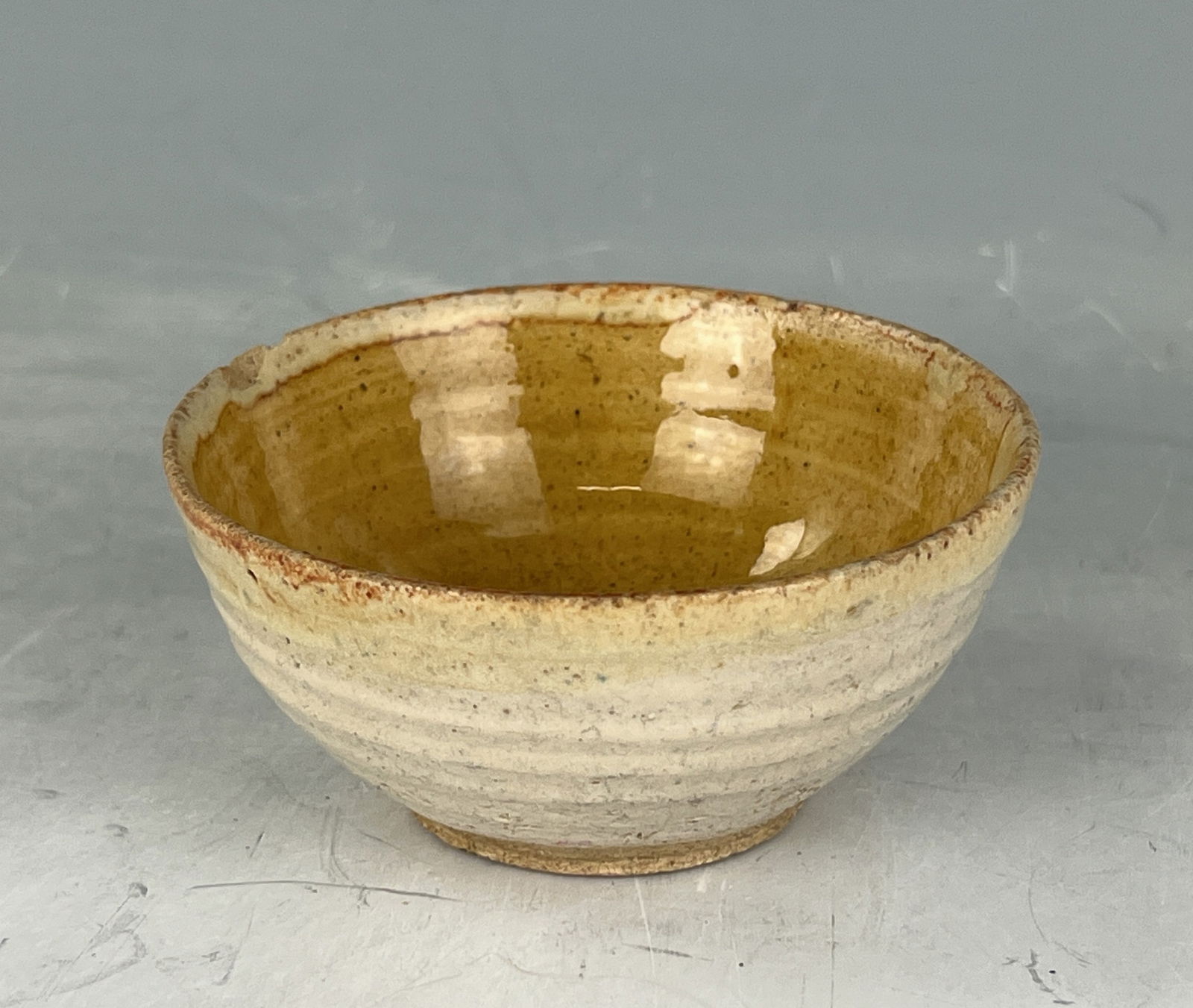 A Chinese Lemon Yellow Glazed Porcelain Tea Bowl (1 of 5)