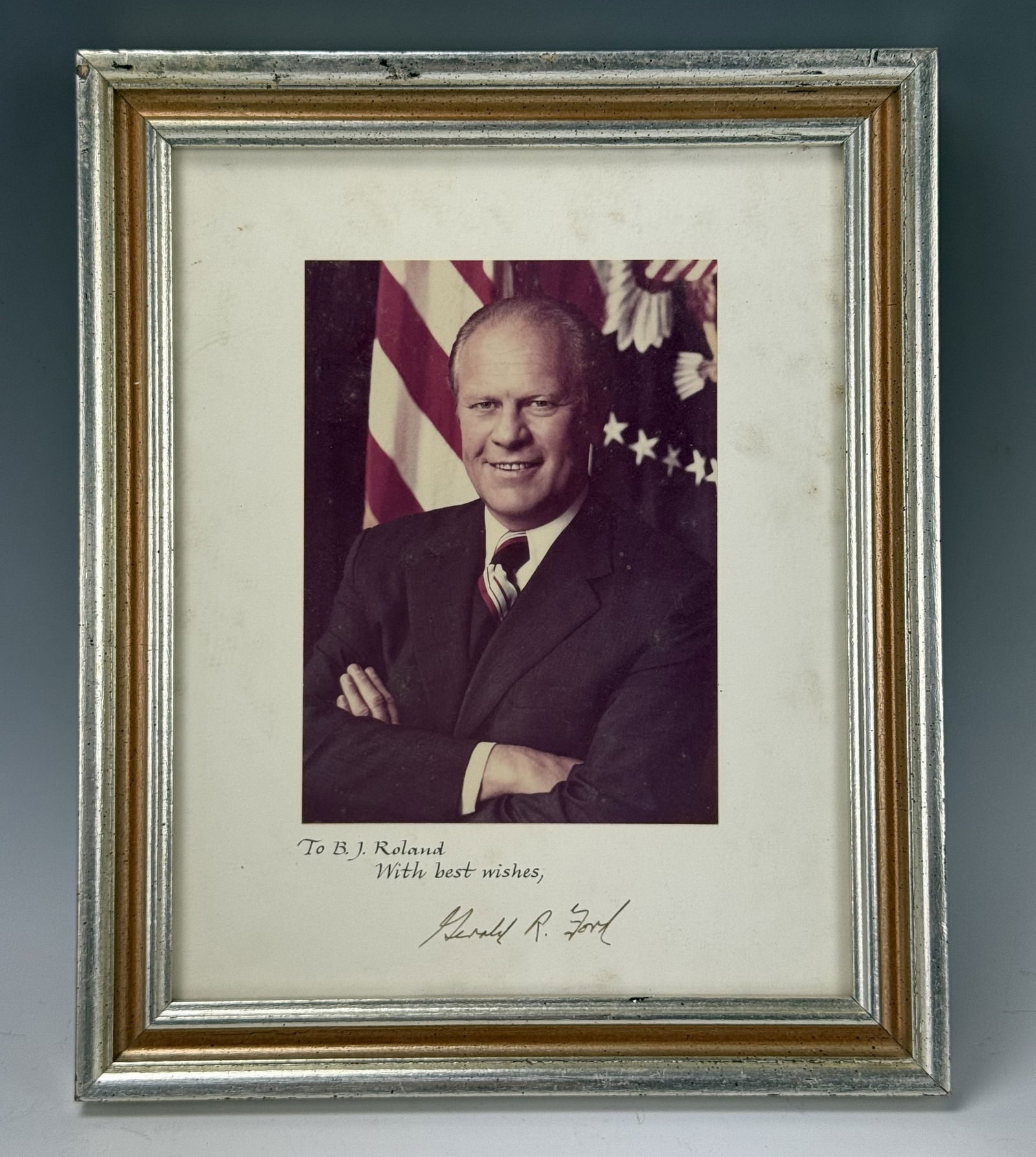 President Gerald Ford Original Color Photo Inscribed to Friend (1 of 2)