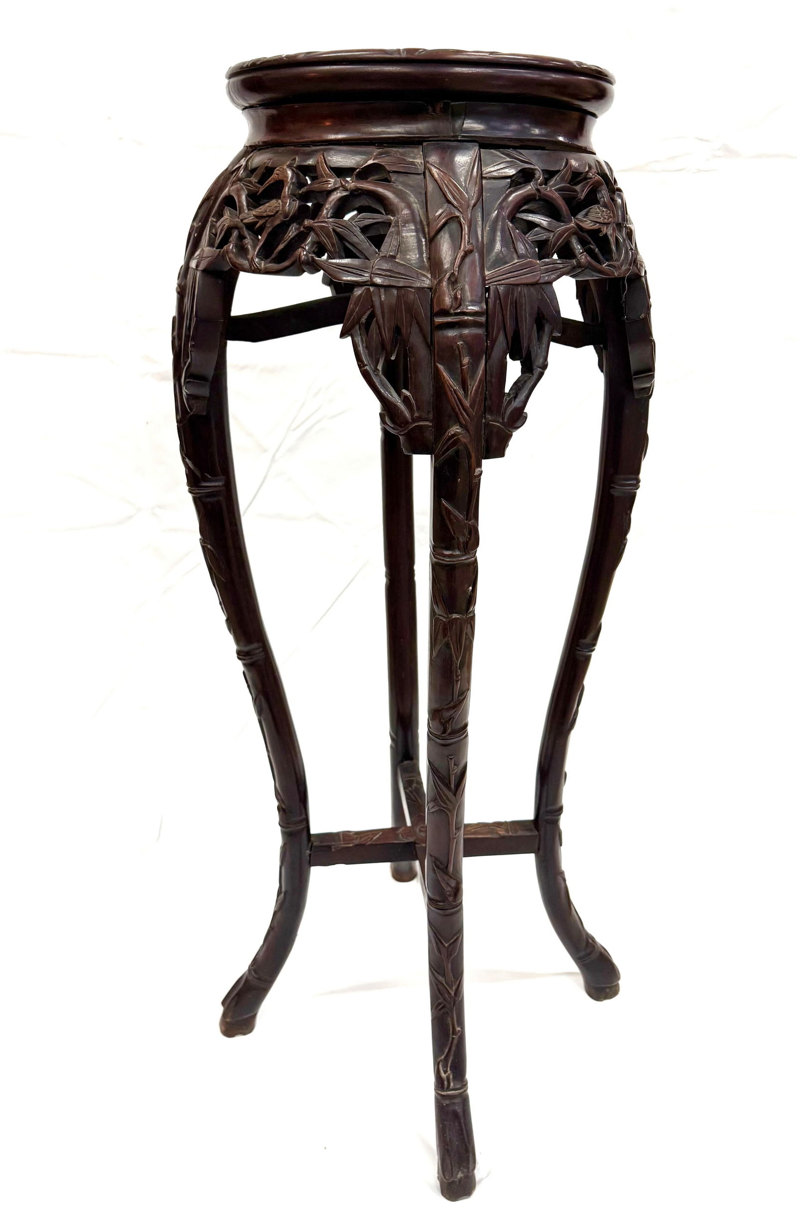 A Chinese Antique Canton Rosewood Tea Table (1 of 5)