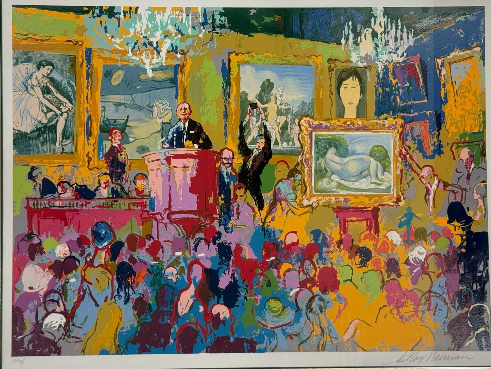 Leroy Neiman International Auction Le Signed Serigraph: Leroy Neiman International Auction Le Signed Serigraph. Frame Size W 125 cm(49 in.)x H 106 cm(40 in.), Image Size W 102 cm(40 in.) x H 92 cm(30 in.)..Preview from Feb 23rd to 27th from 1:00 PM TO 5:00