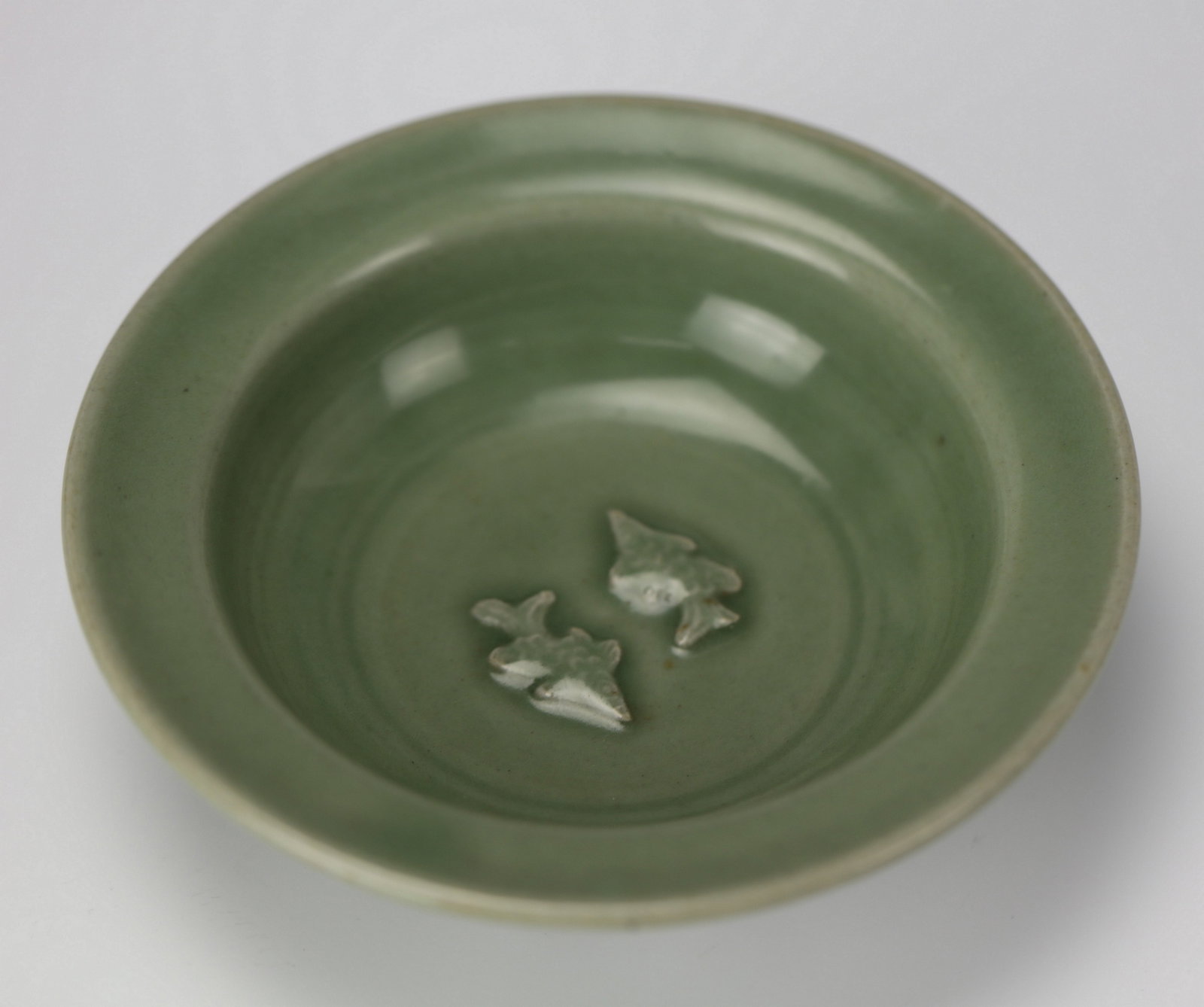 Southern Song Celadon Porcelain Bowl with Double Fish (1 of 4)