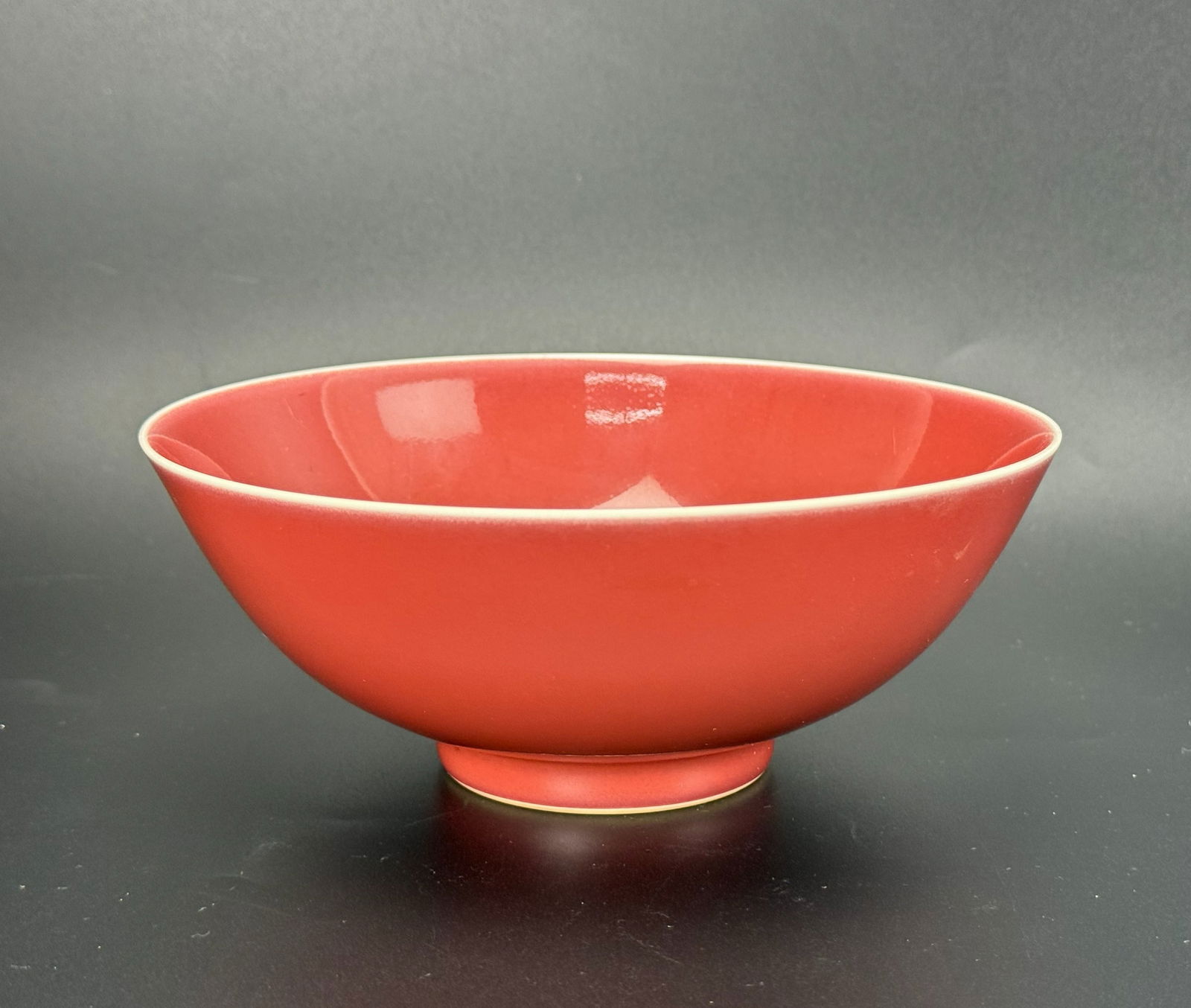 Chinese Oxblood Glazed Porcelain Bowl Jiaqing Mark (1 of 6)