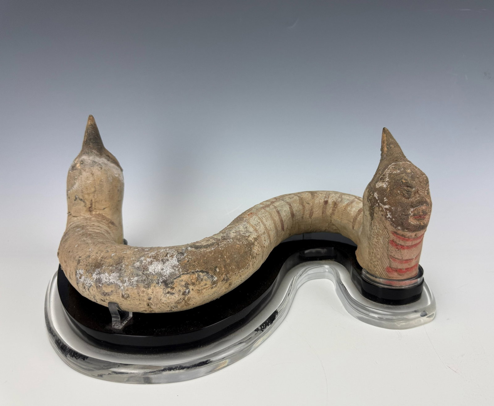 Serpent Pottery Figure With Two Humanoid Heads (1 of 7)