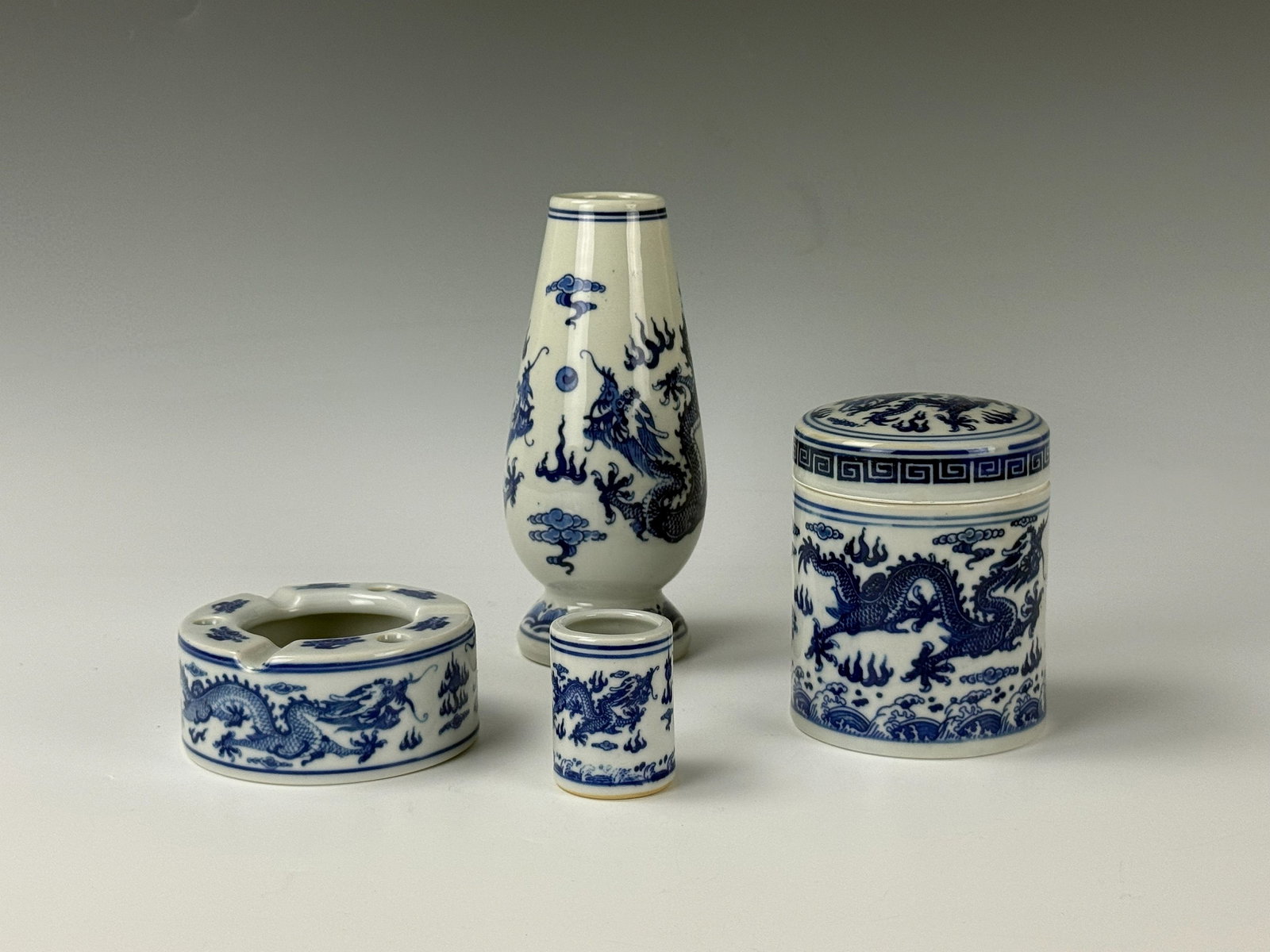 Chinese Blue and White Porcelain Set (4Pc) (1 of 17)