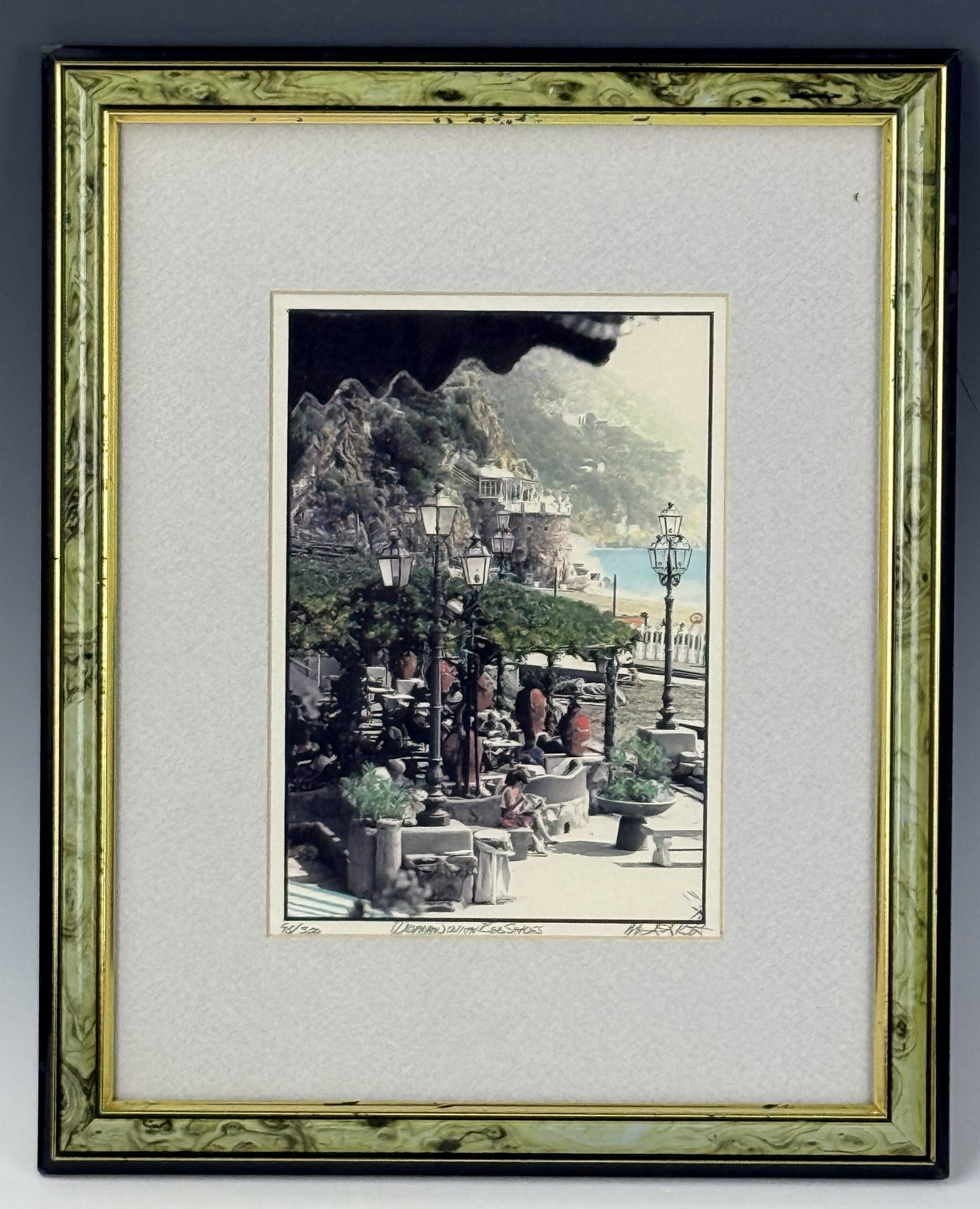 Woman with Red Shoes Color Print Numbered and Signed By Pencil (1 of 2)