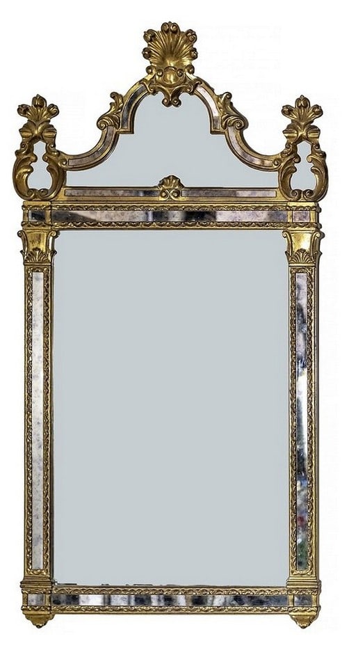 An Ornate Gilt Wall Mirror with Elaborate Rococo Style Frame (1 of 3)