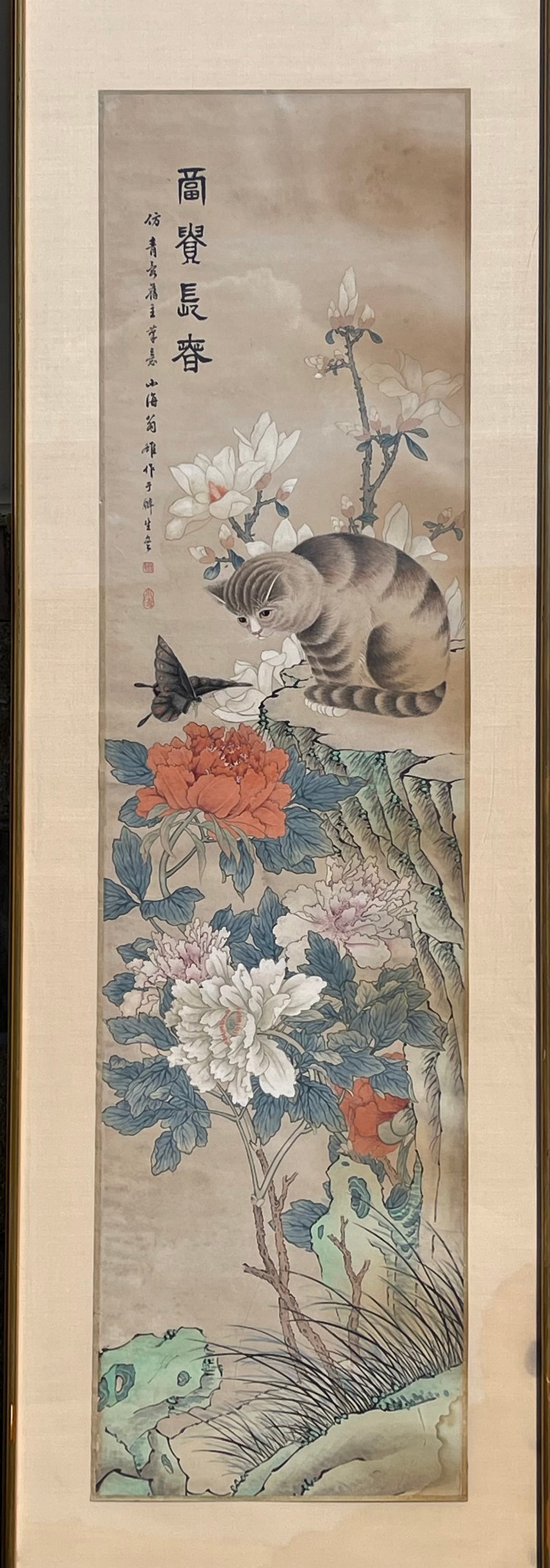 Wengxiaomei(1790-1849): Wengxiaomei(1790-1849),Chinese traditional painting,ink and color on paper.H 130cm(51 in.) x W 34cm(13.5 in.),Preview from June 22nd to 26th from 1:00 PM TO 5:00 PM Eastern Time, Location: 15229 Displ