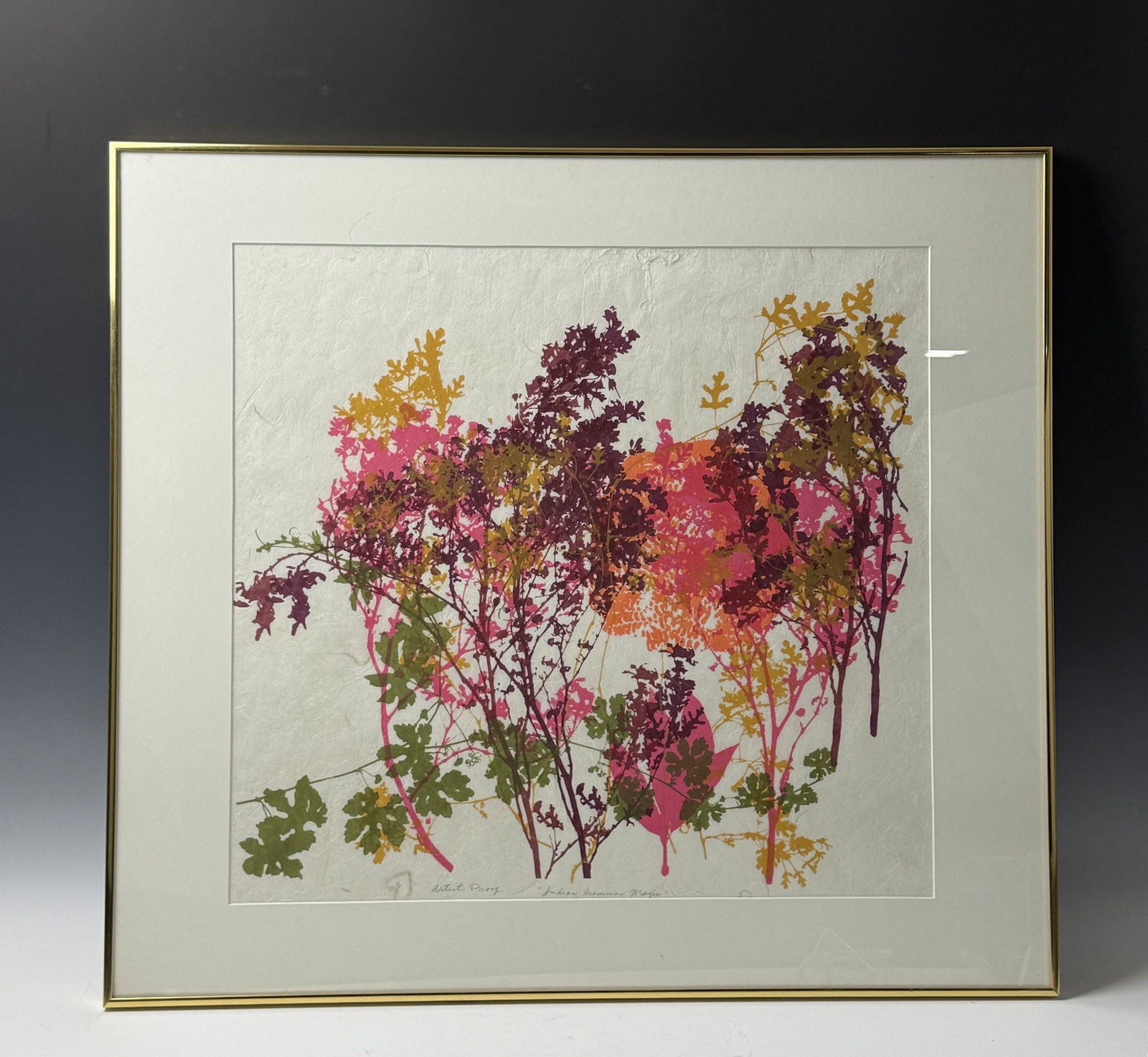 Indian Summer Magic Serigraph Print Signed: Indian Summer Magic Serigraph Print Signed ,H 70cm(27.5 in.) x W 77cm(30.3 in.),Preview from June 22nd to 26th from 1:00 PM TO 5:00 PM Eastern Time, Location: 15229 Display Court, Rockville, MD 20850.