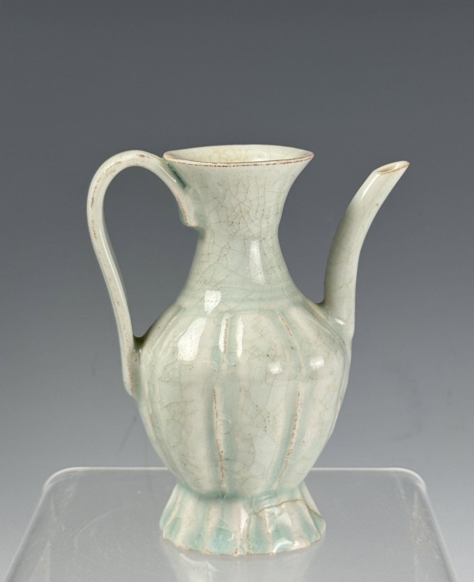 Chinese Qingbai Fluted Ewer with Long Spout and Curved Handle (1 of 7)