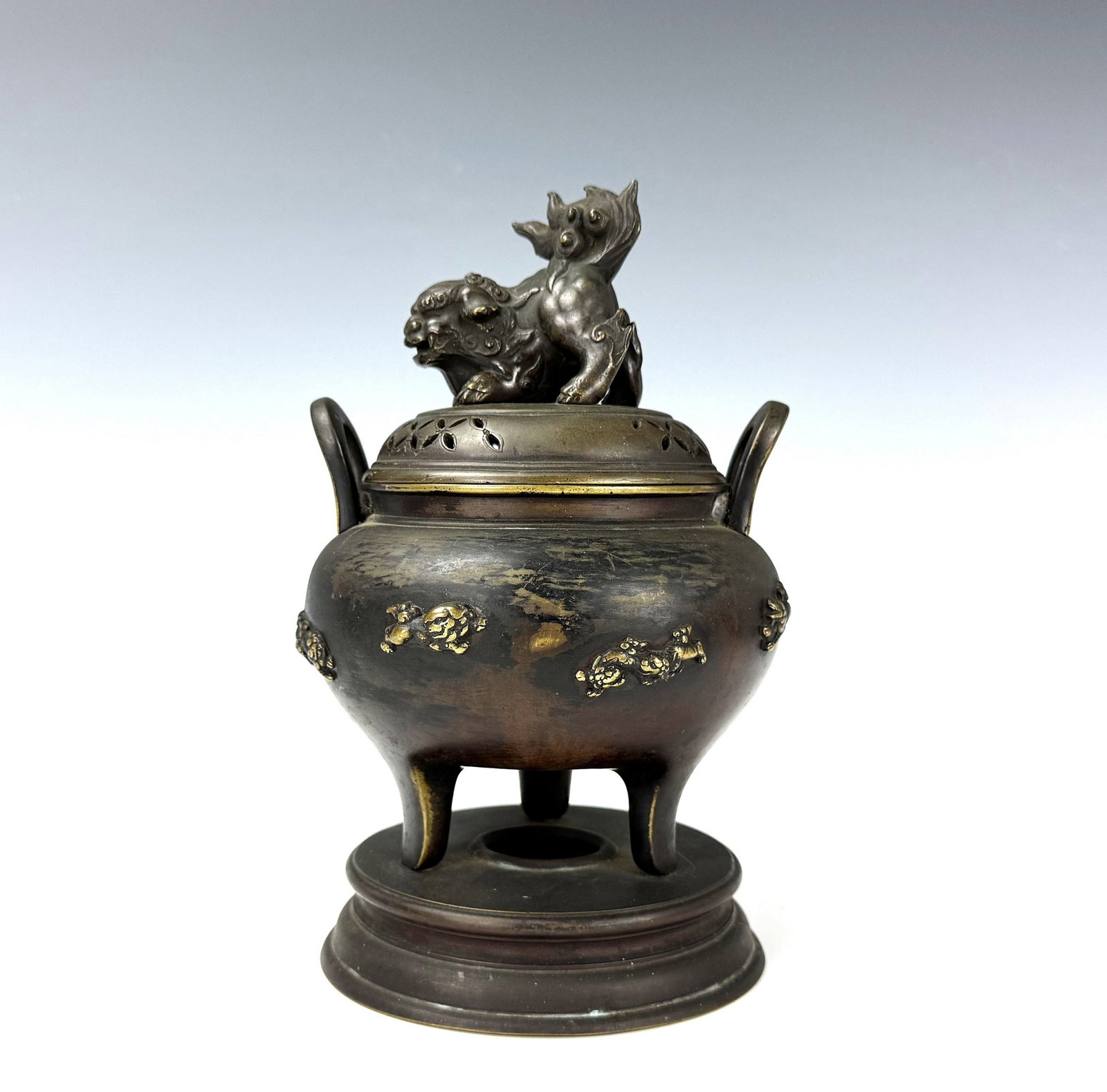 Antique Japanese Bronze Koro Shanyang Mark (1 of 7)